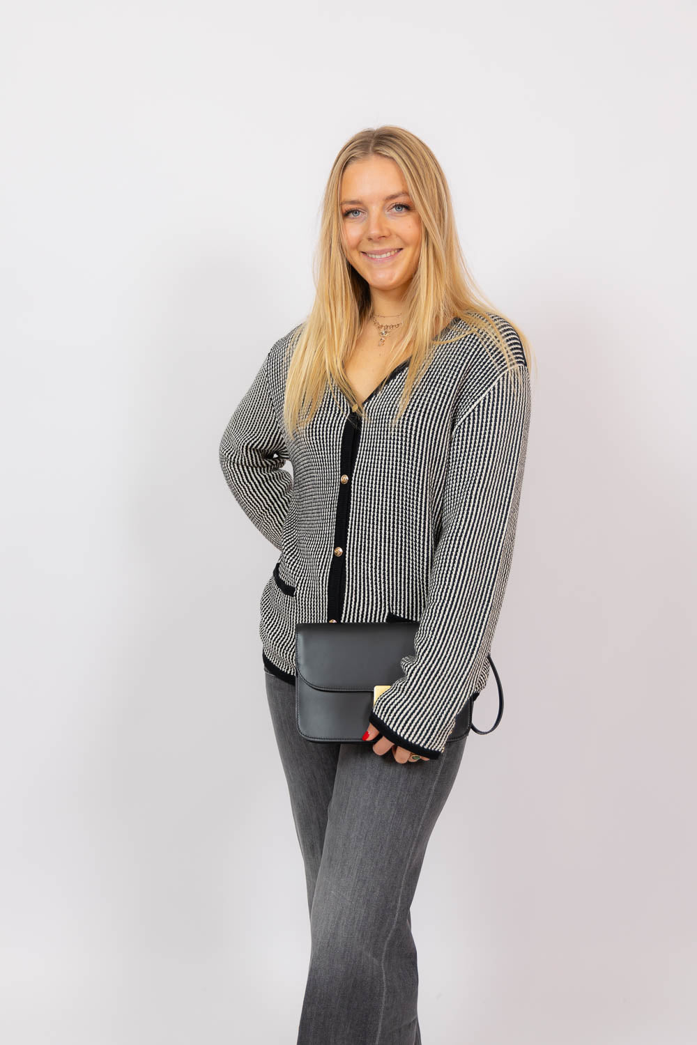 Dave Cardigan Black And White