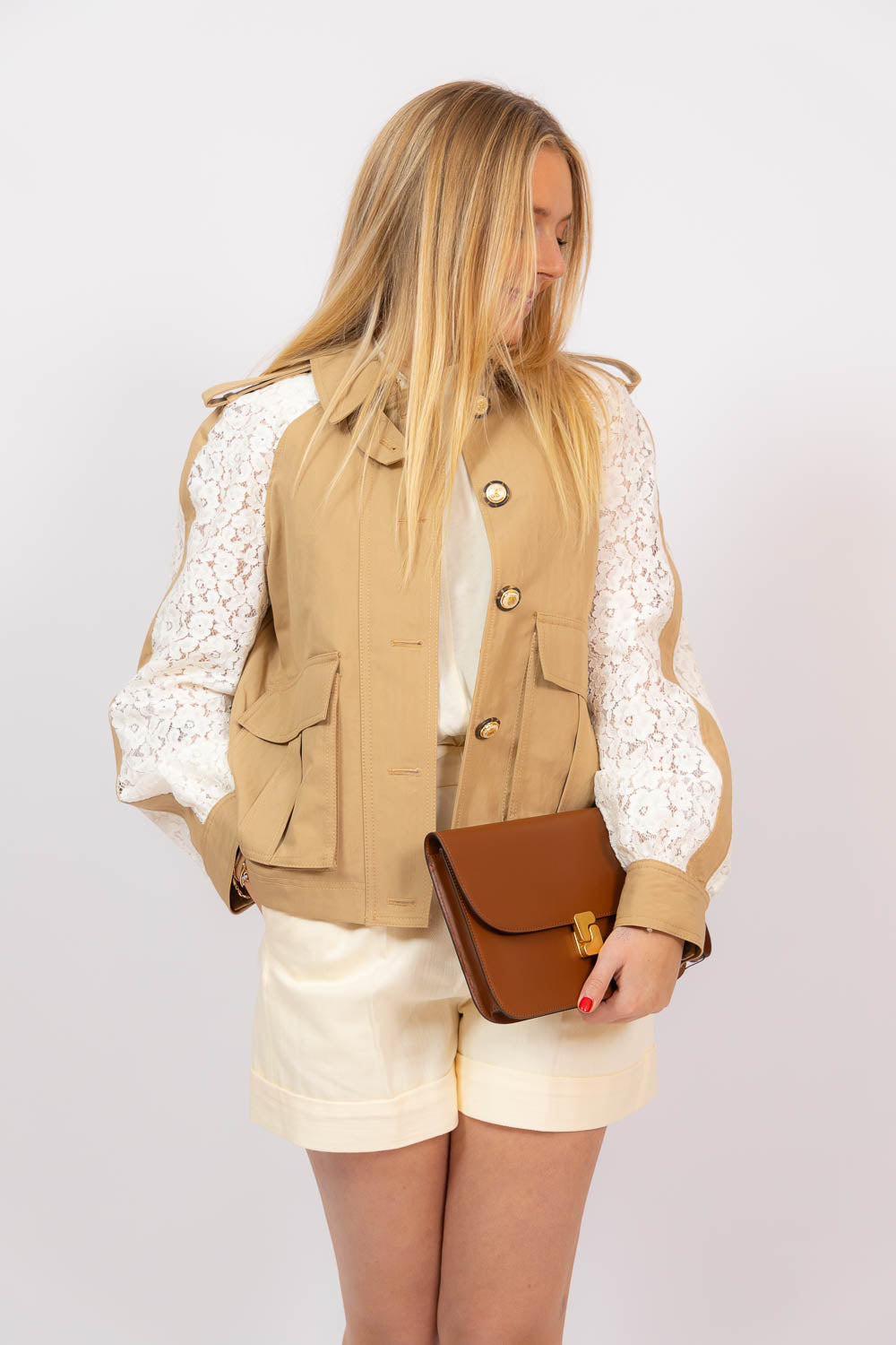 Oda Dickey Coat Off White