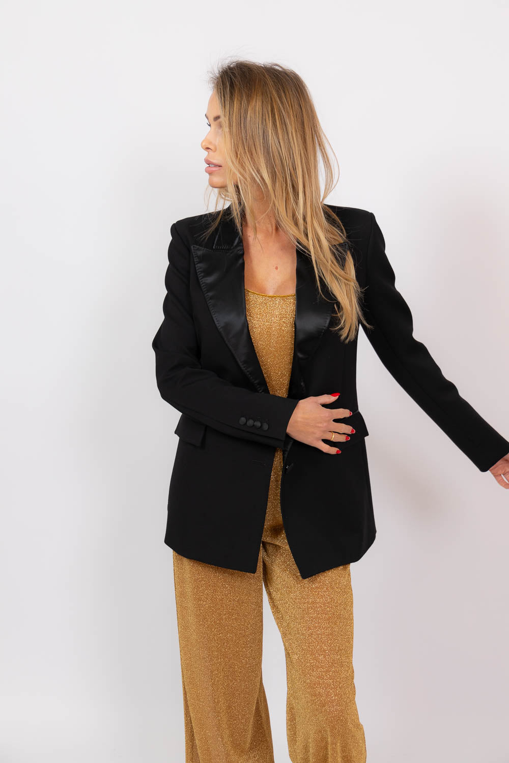 Lenny Rose Blazer Noir — Oud, vue 4