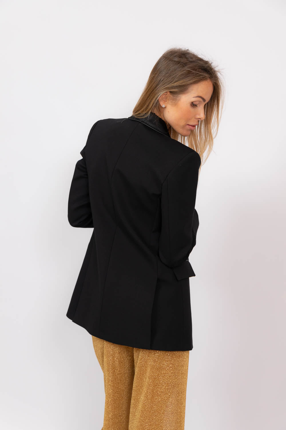 Lenny Rose Blazer Noir — Oud, vue 7