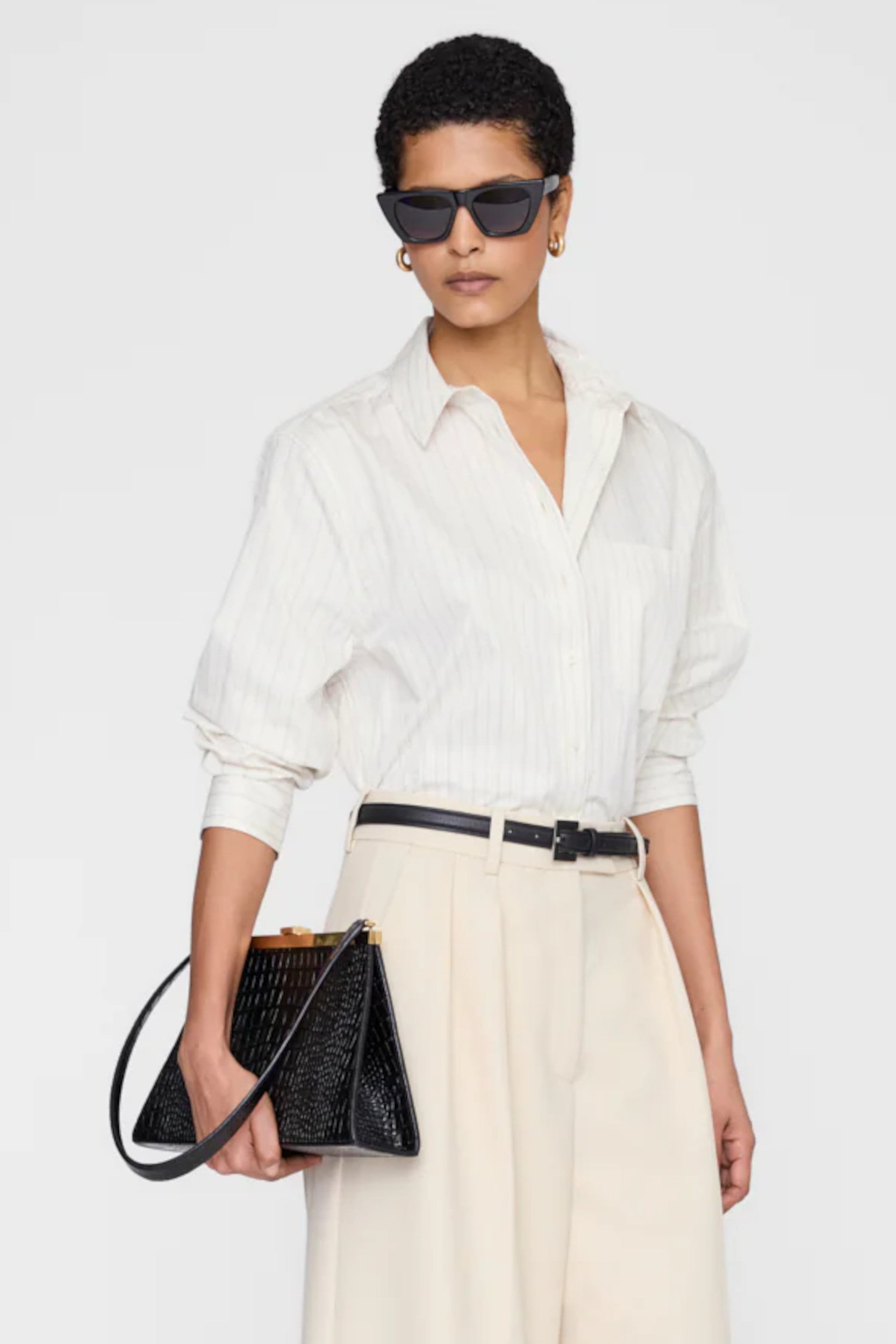Essie Cropped Shirt Cream