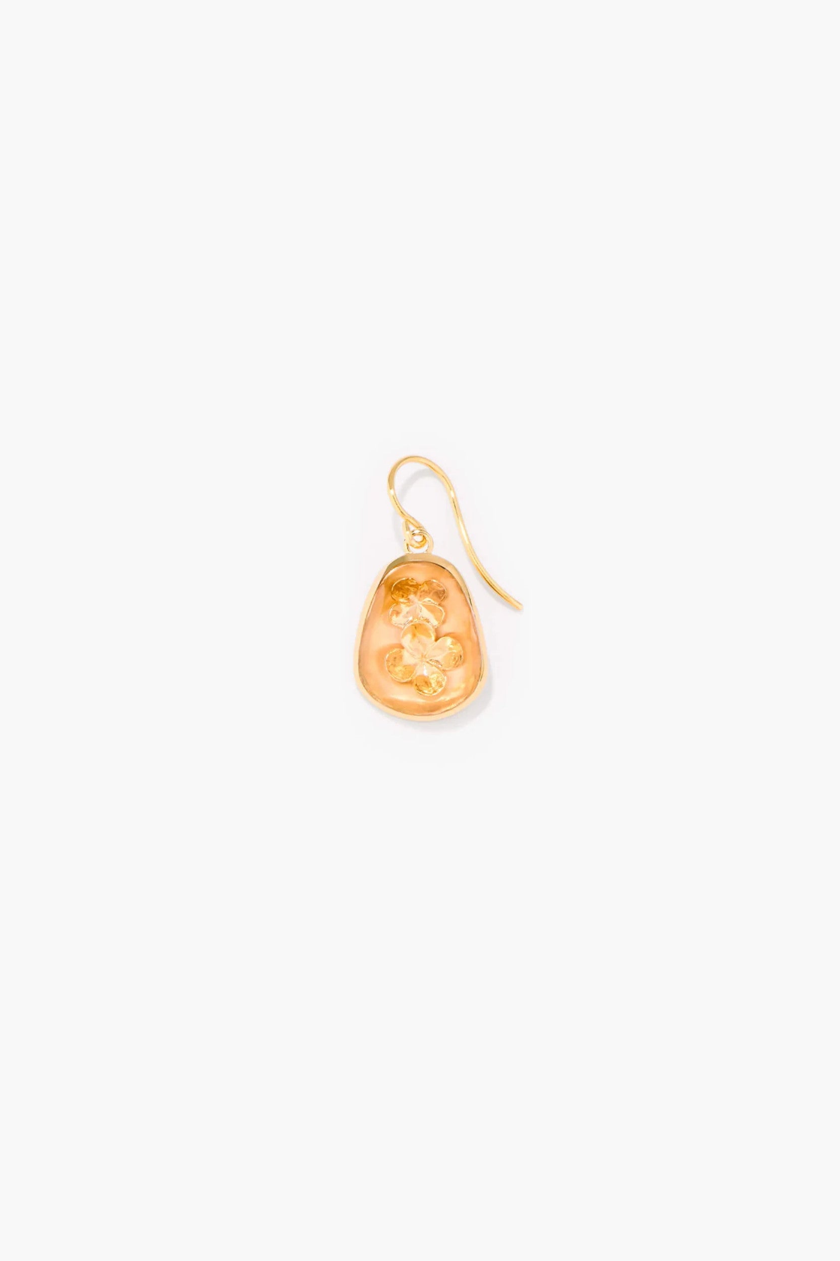 Boucle d'oreille Figarella métal doré