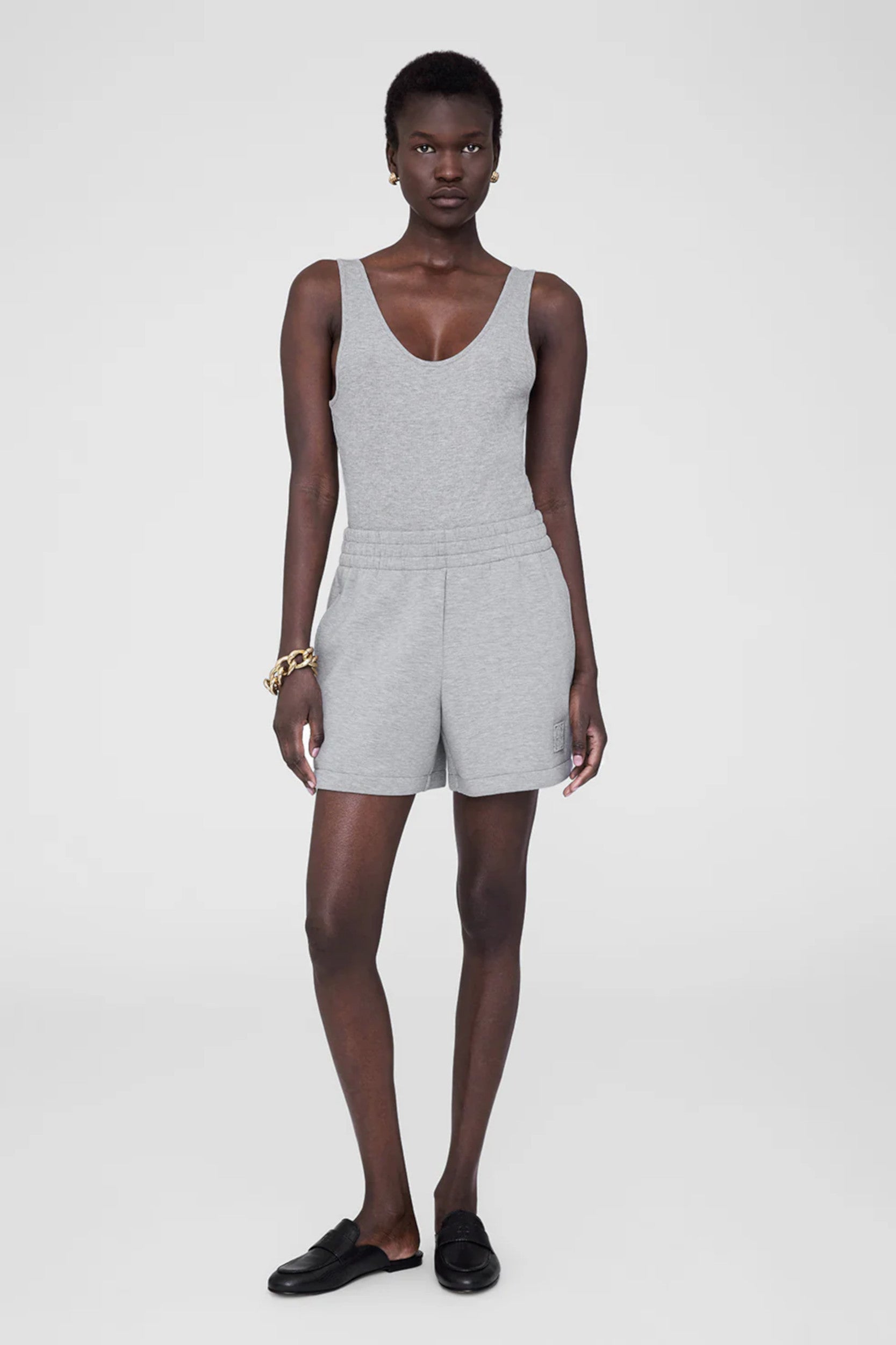 Kam Short Heather Grey