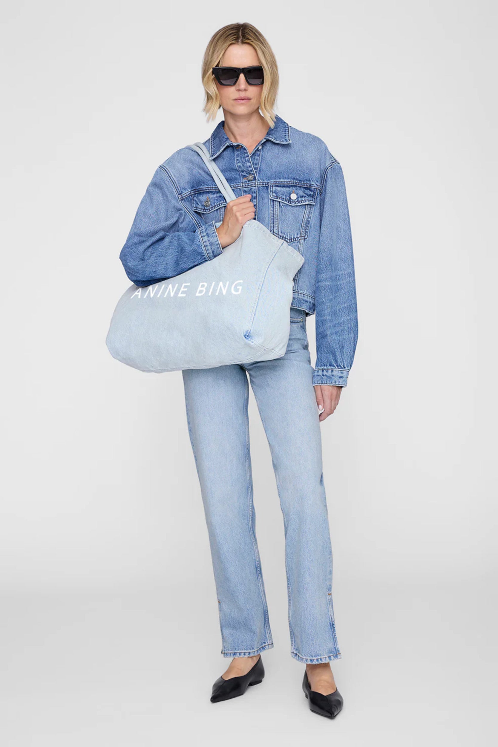 Leo Denim Tote Lucid Blue