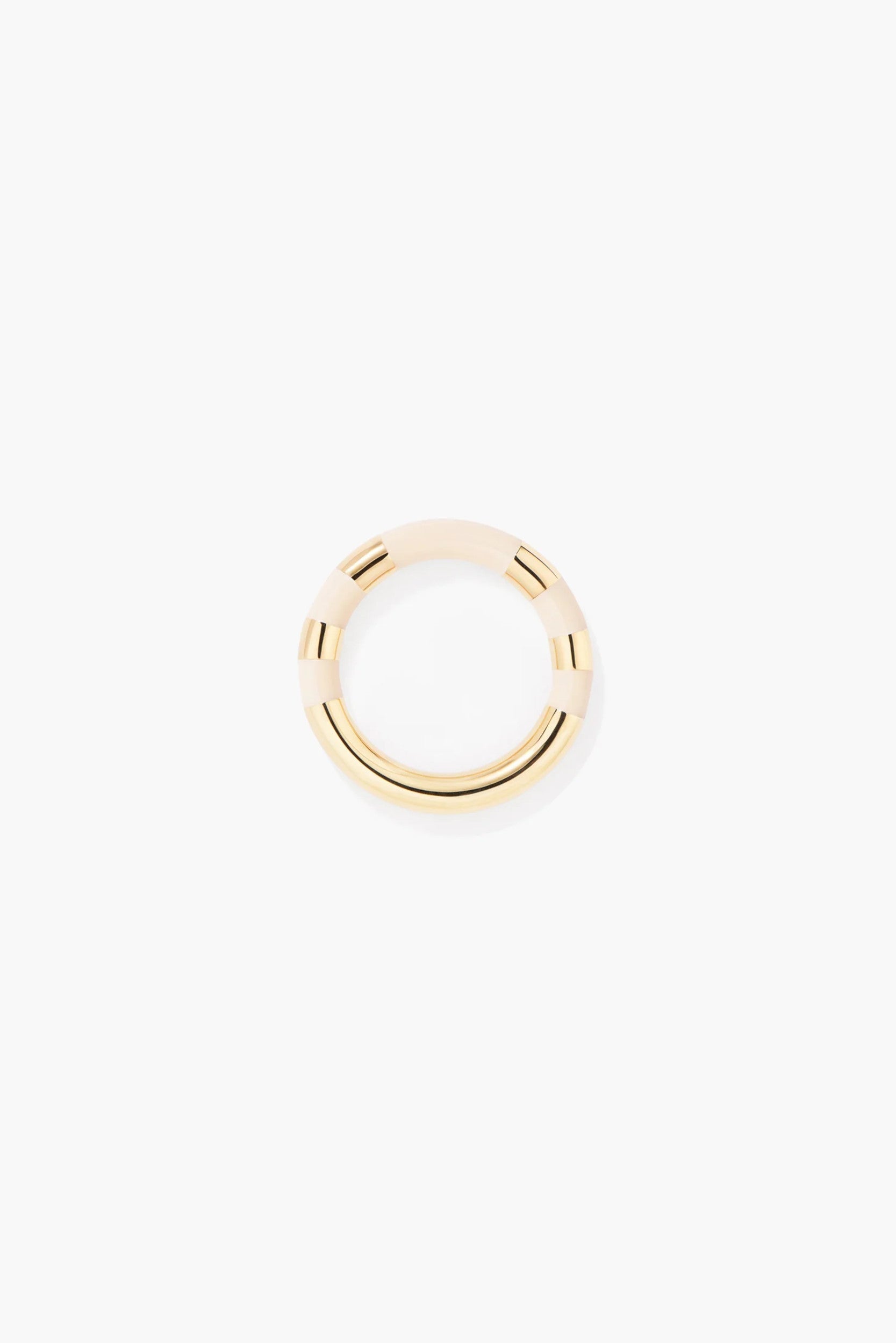Positano Ring Metal Gold Ivory