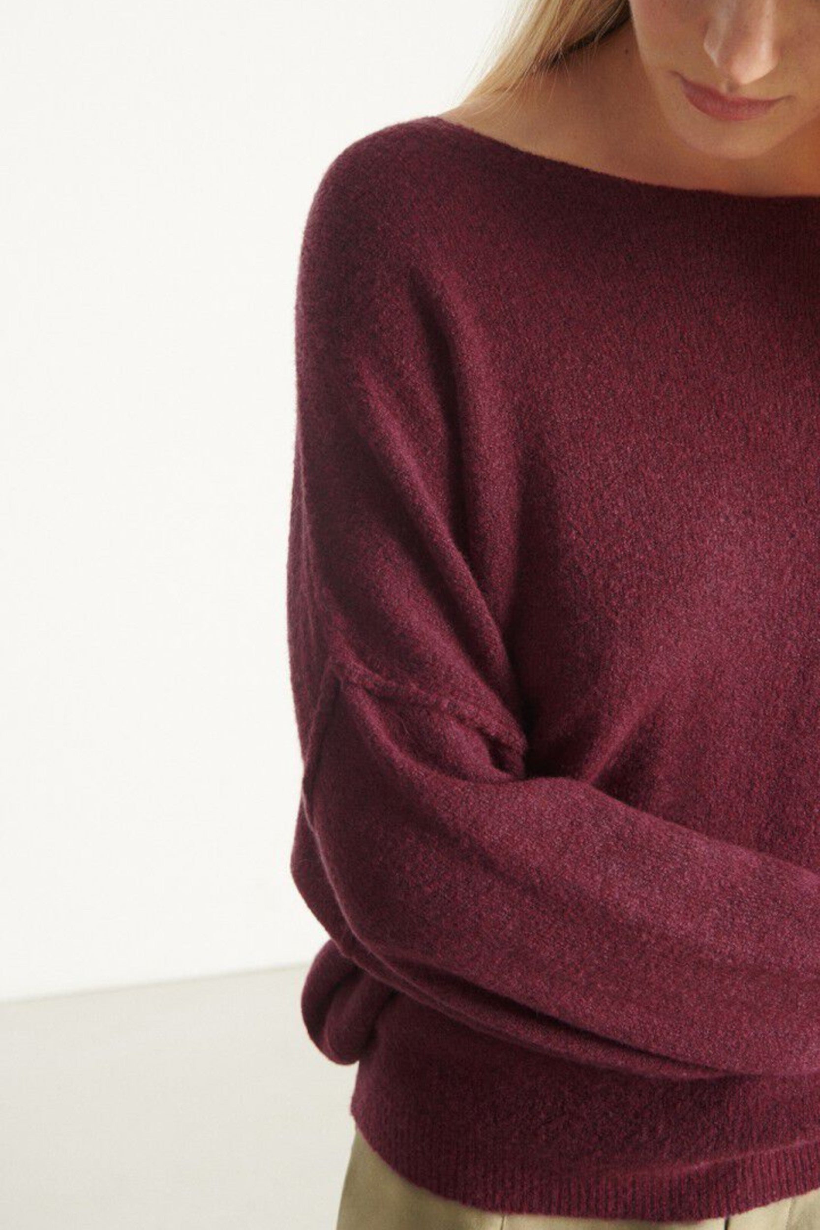 Dam225h25 Sweater Grape Mottled