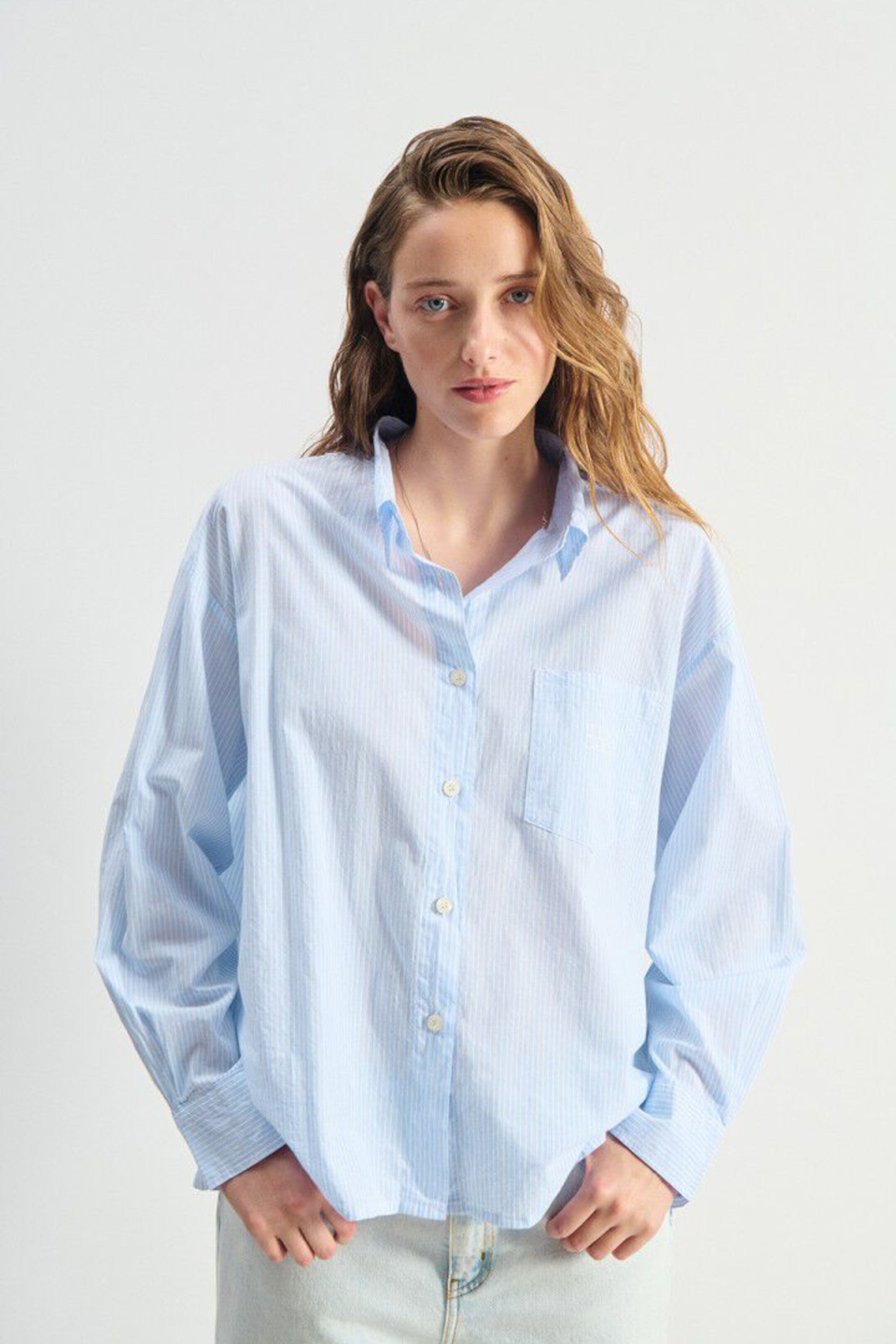 ELU06AE26 Shirt Blue Stripes