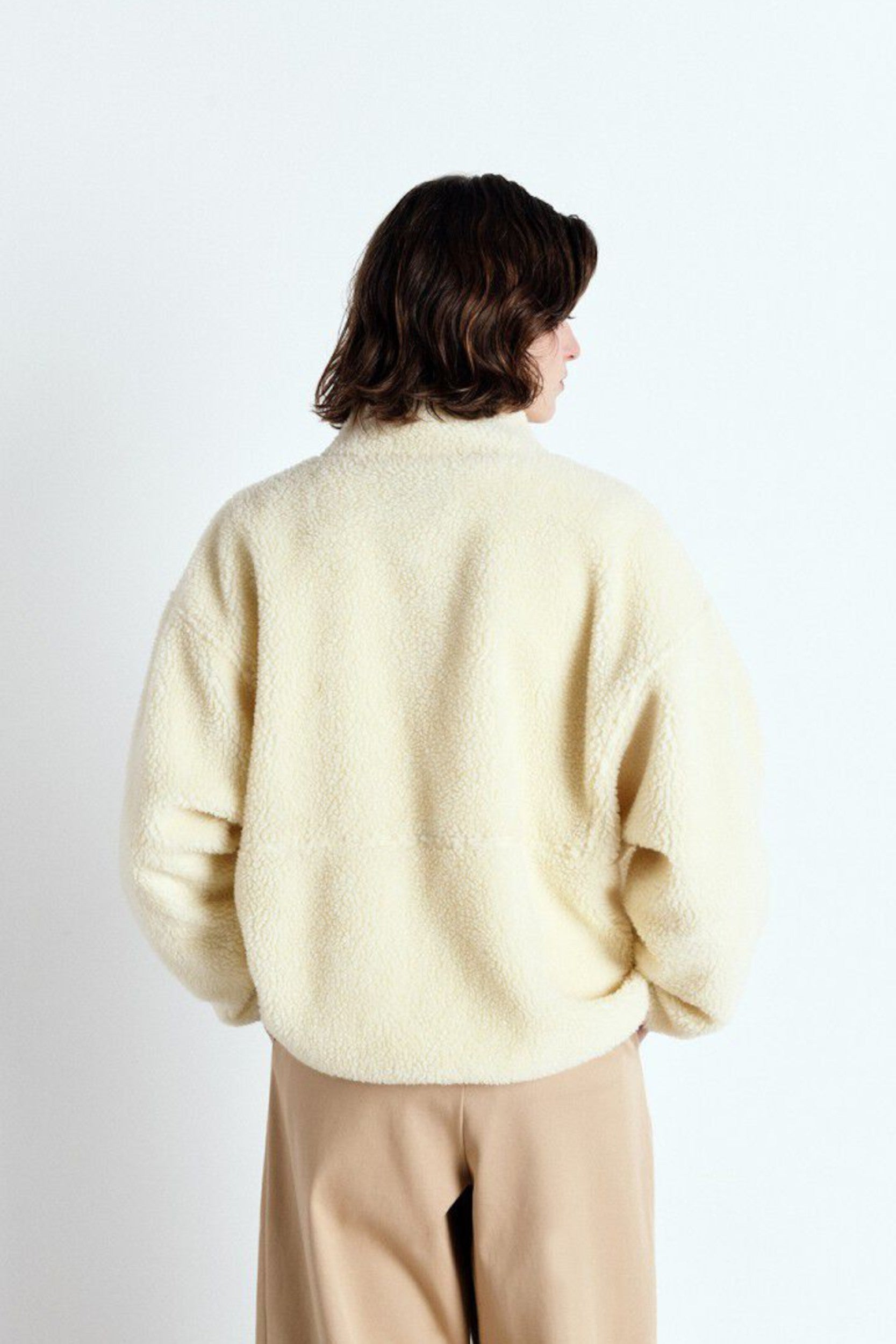 Hok16ch25 Coat Ecru