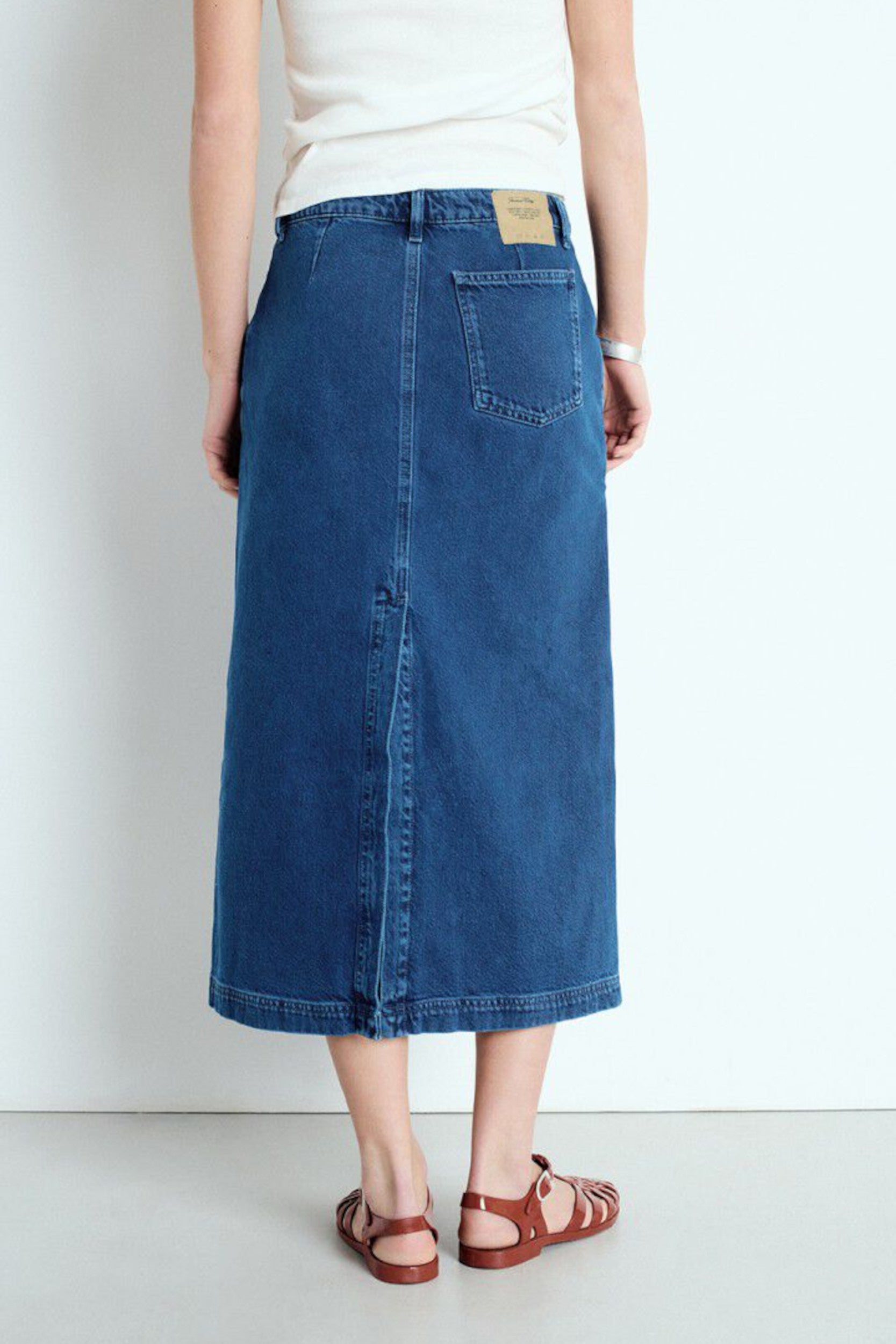 JOY13EE25 Jupe Indigo — American Vintage, vue 3