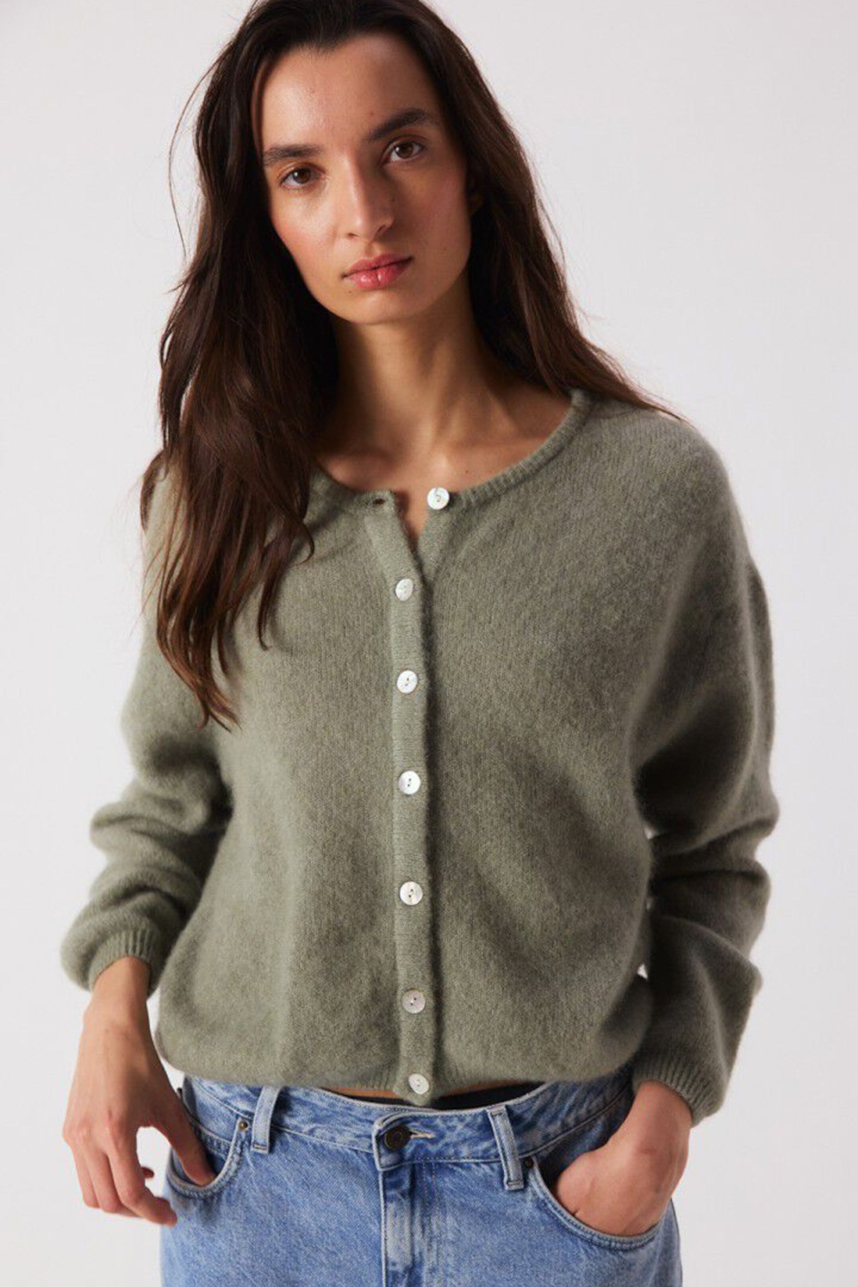 Vito19eh26 Cardigan Kaki Multi