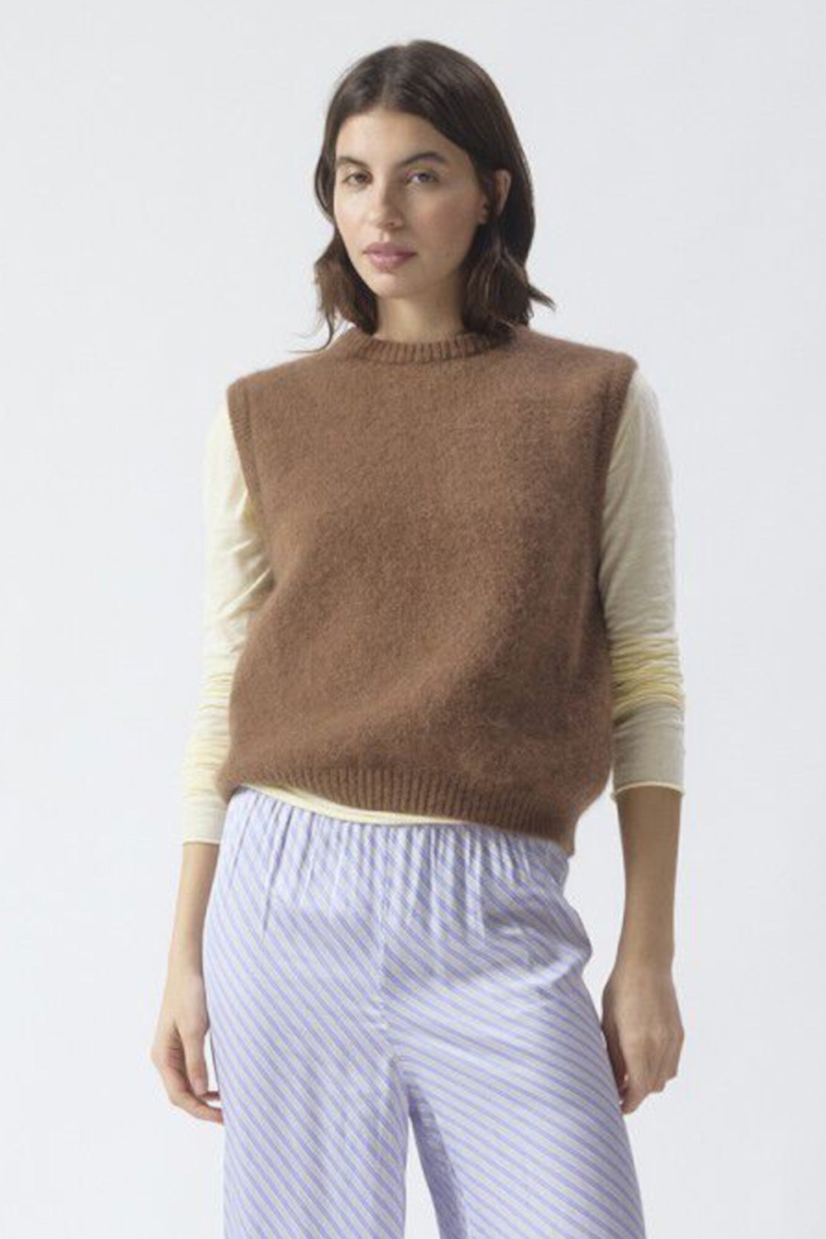 VITO18LE26 Sweater Choco Mottled