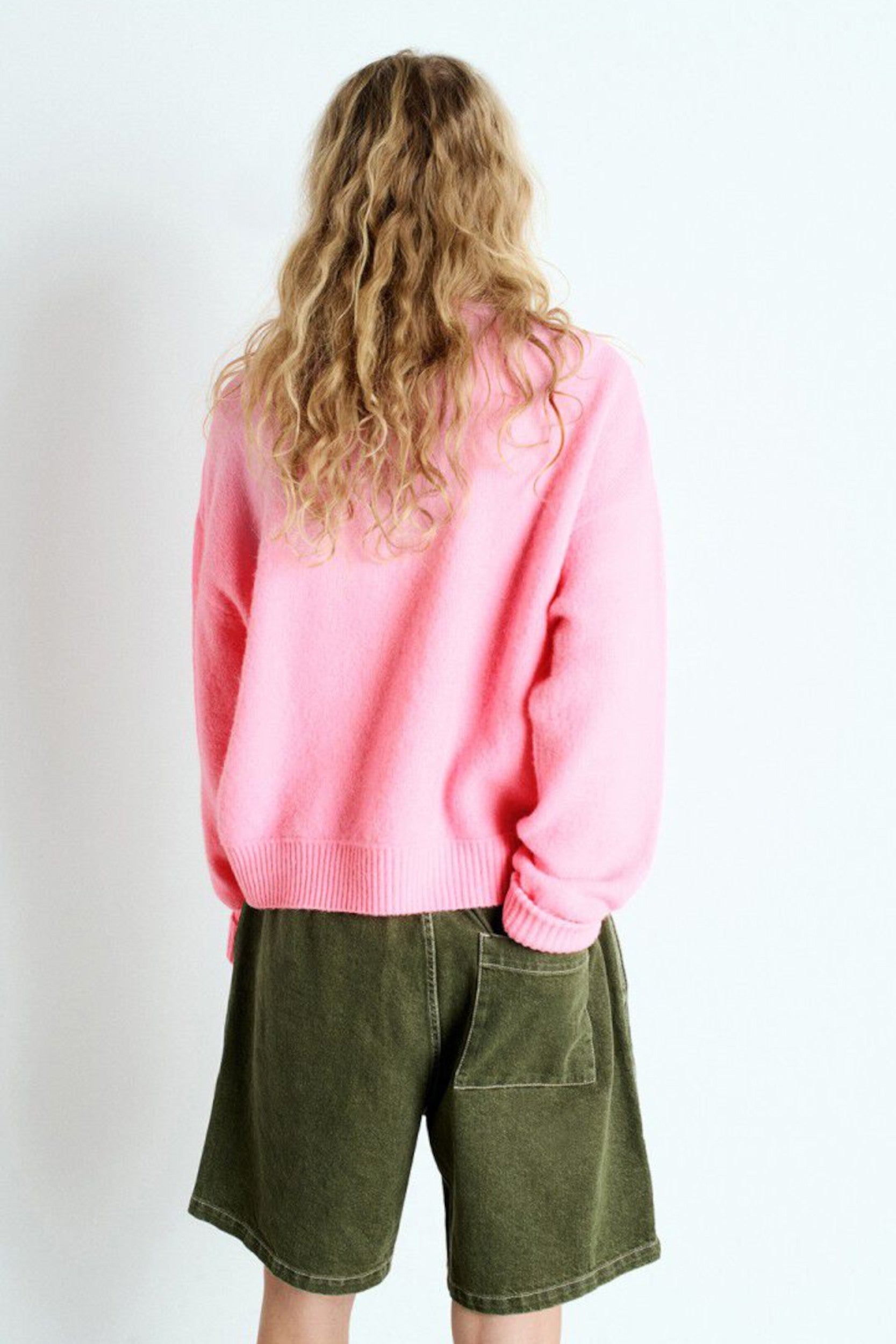 VITO18EE25 Pull Rose Chiné
