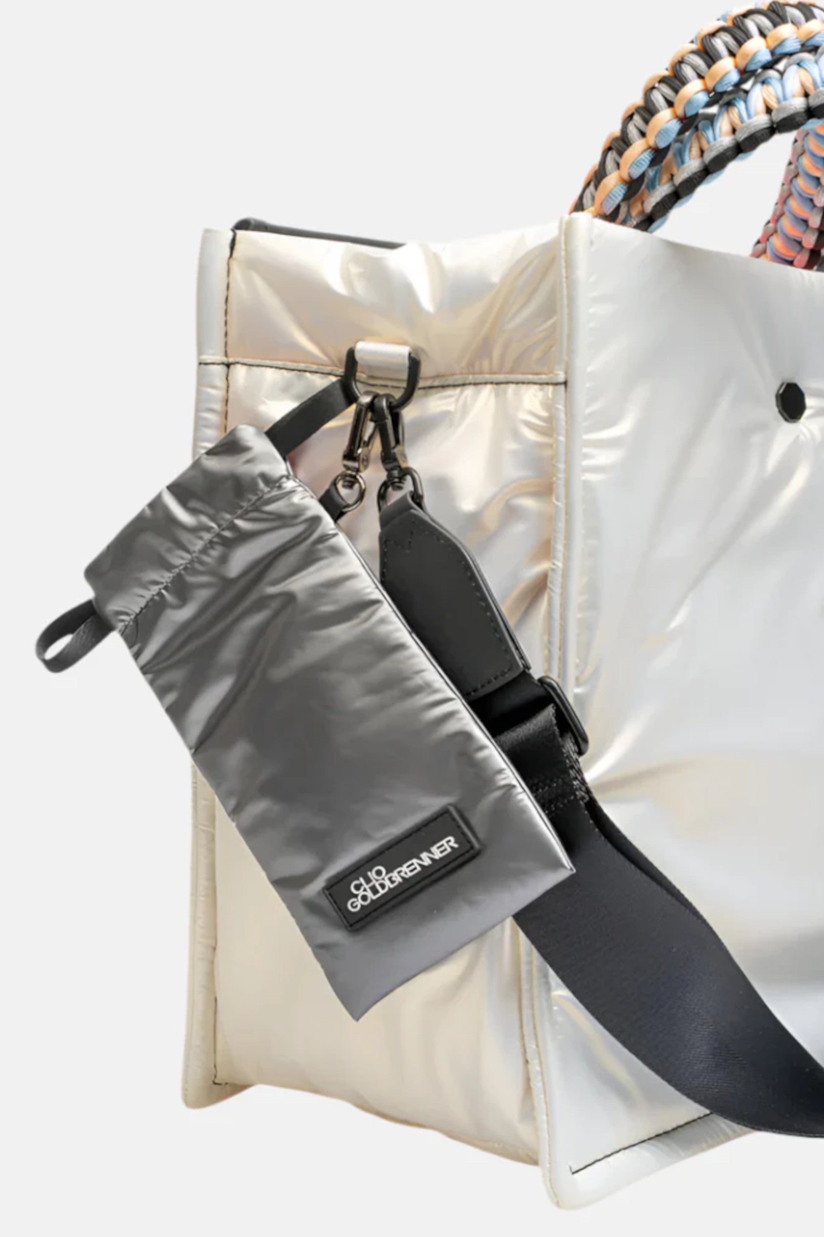 Vision Nylon Bag Gunmetal Lavender