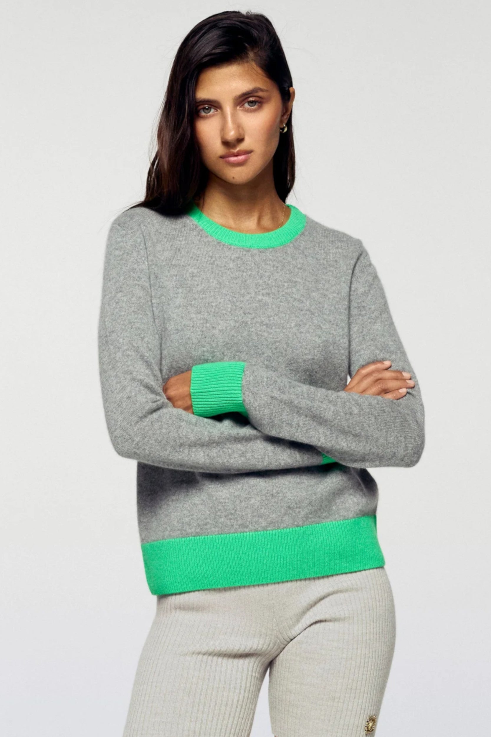 Permwpr00311W Sweater Dark Grey Mottled