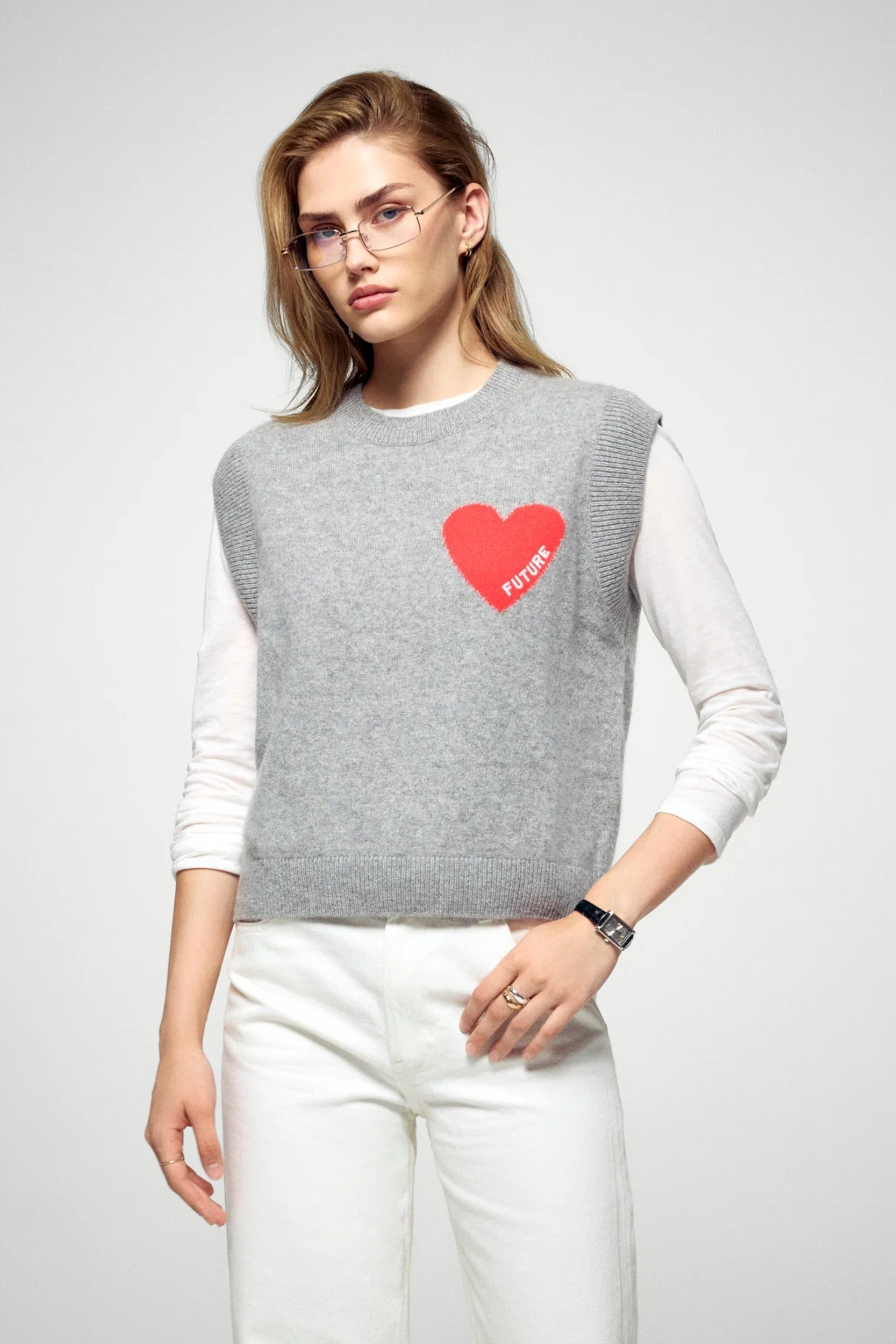 Permwps01303W Sweater Dark Grey Mottled