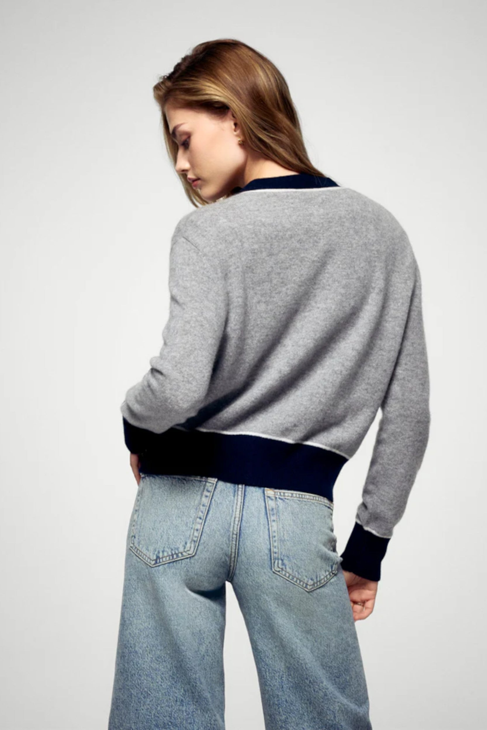 2501Wpc03361W Sweater Dark Grey Mottled