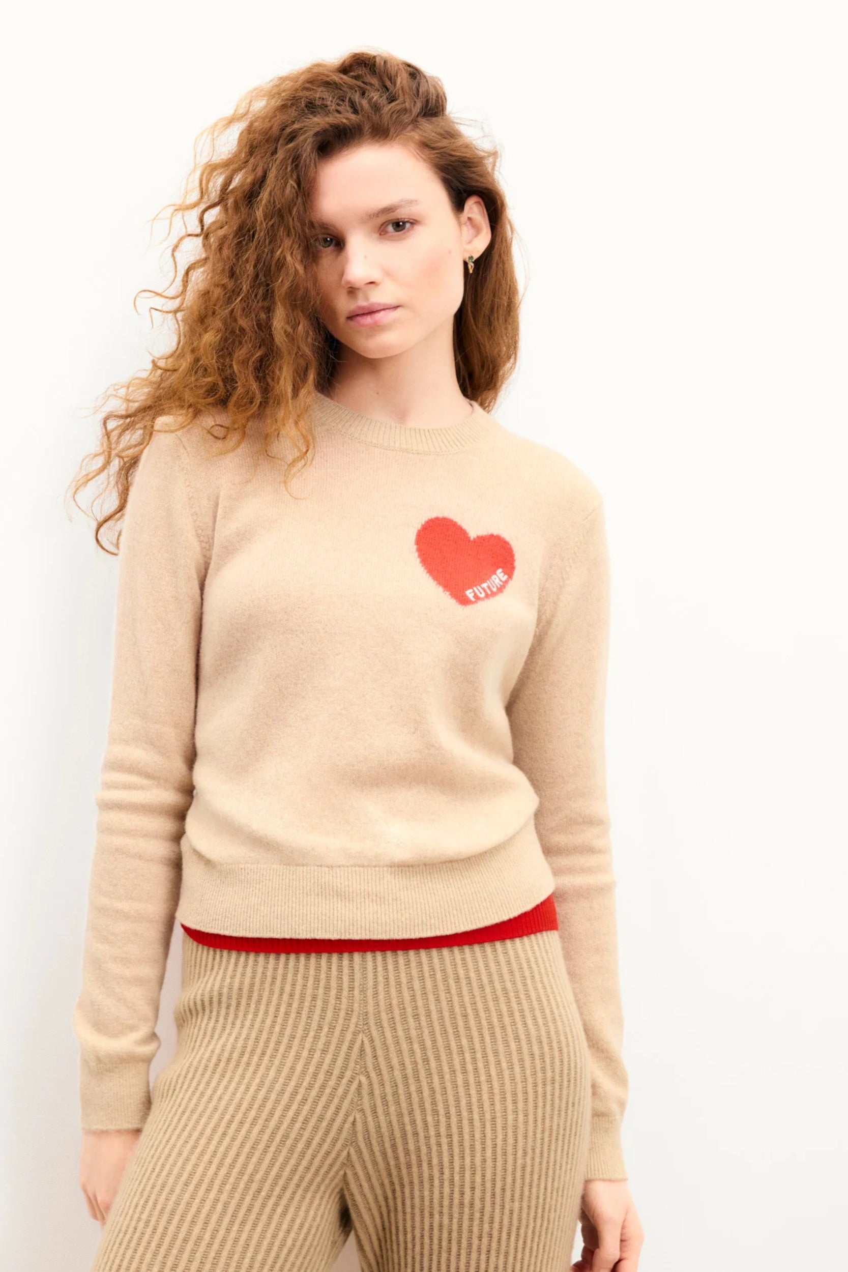 Sweater Beige Chine