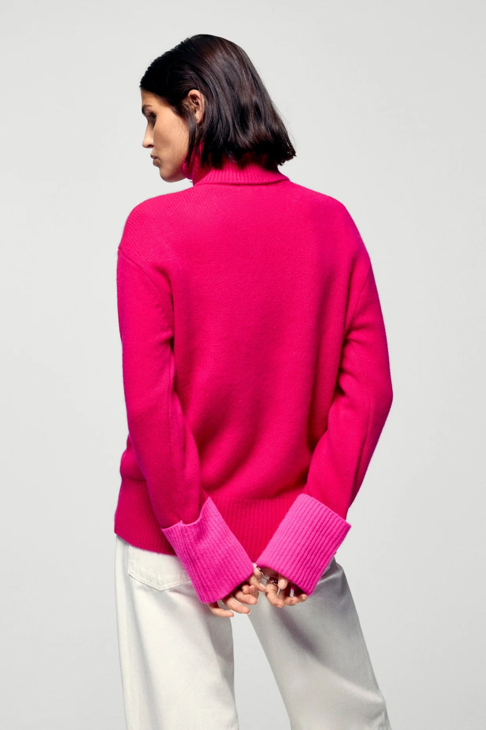 Permwpl02189W Sweater Raspberry Pink
