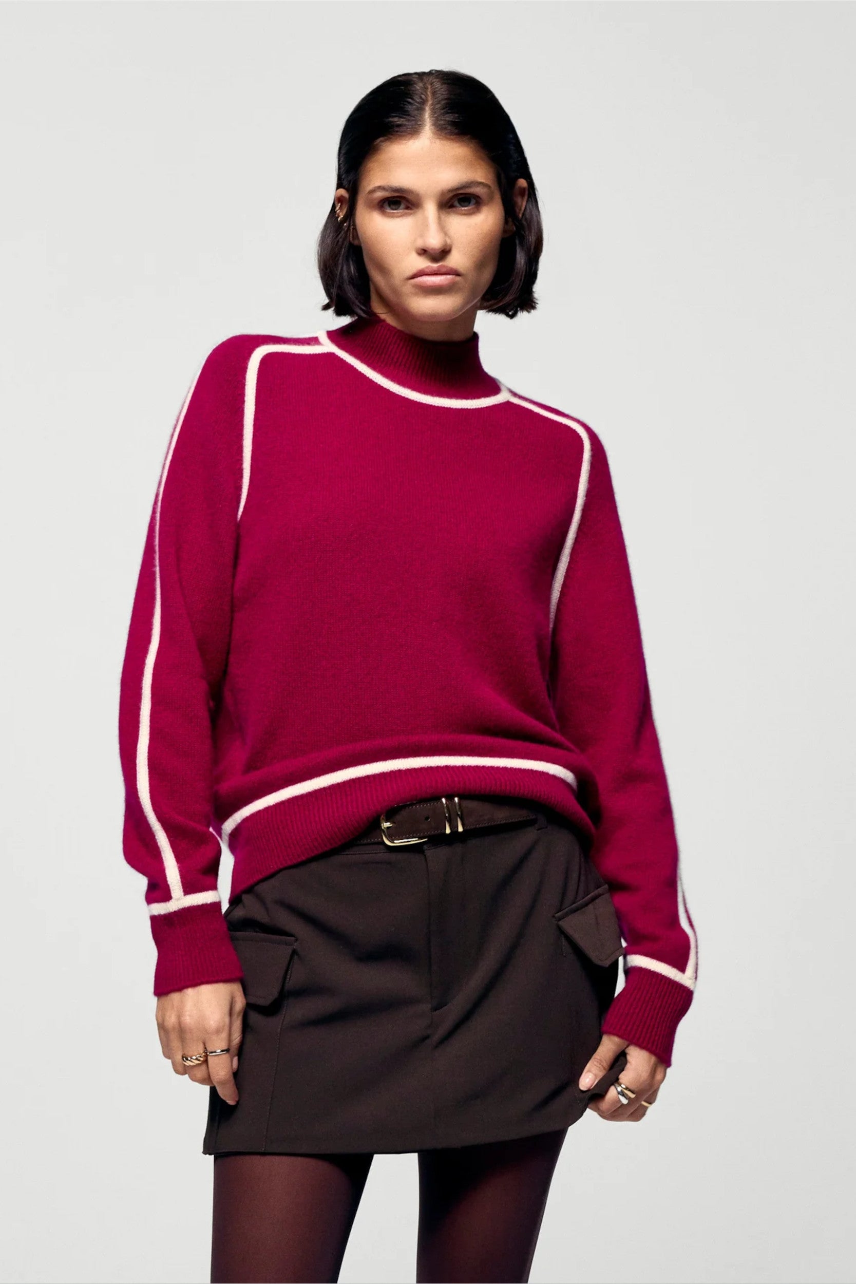 Permwpm02443W Sweater Solar Burgundy