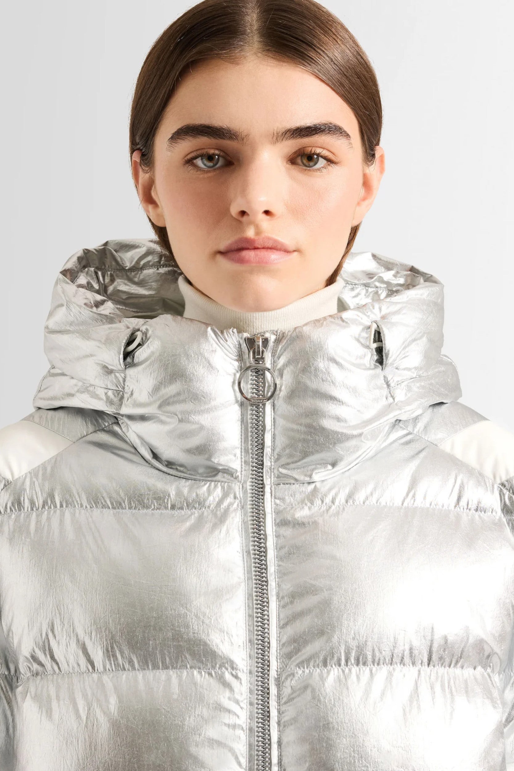 Charloy Metal Coat Silver