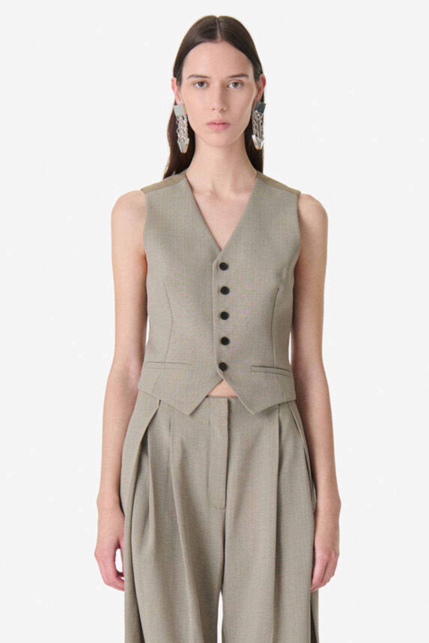 Sonnie Vest Olive Green