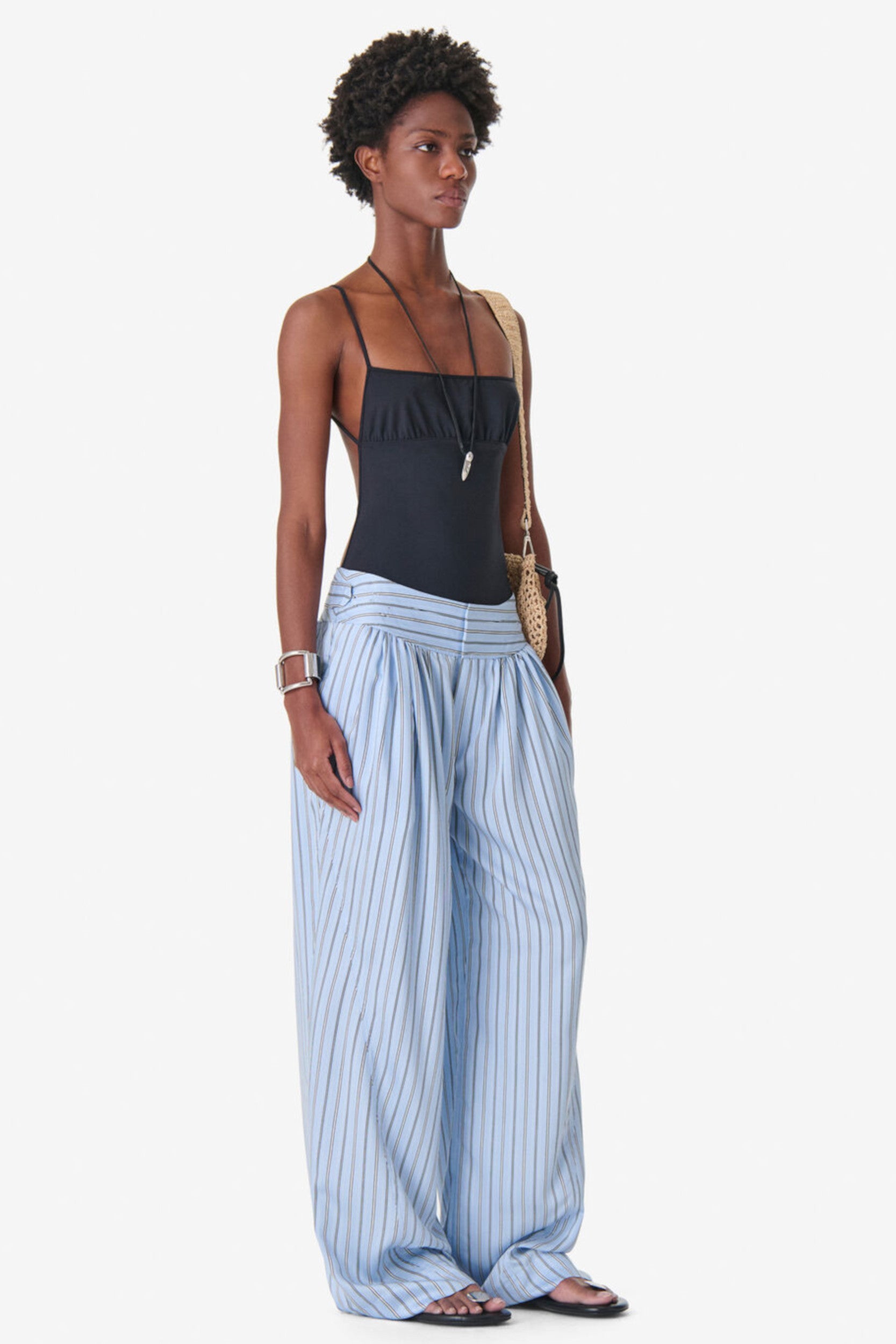 Ulyse Pants Blue Left Banl Stripe