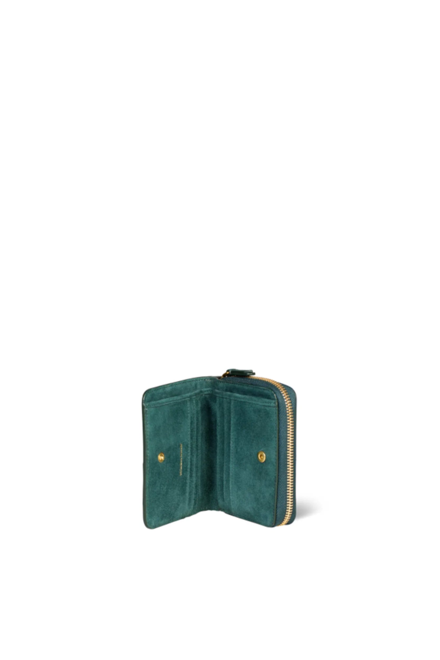 Portefeuille André Imprimé Croco Vert