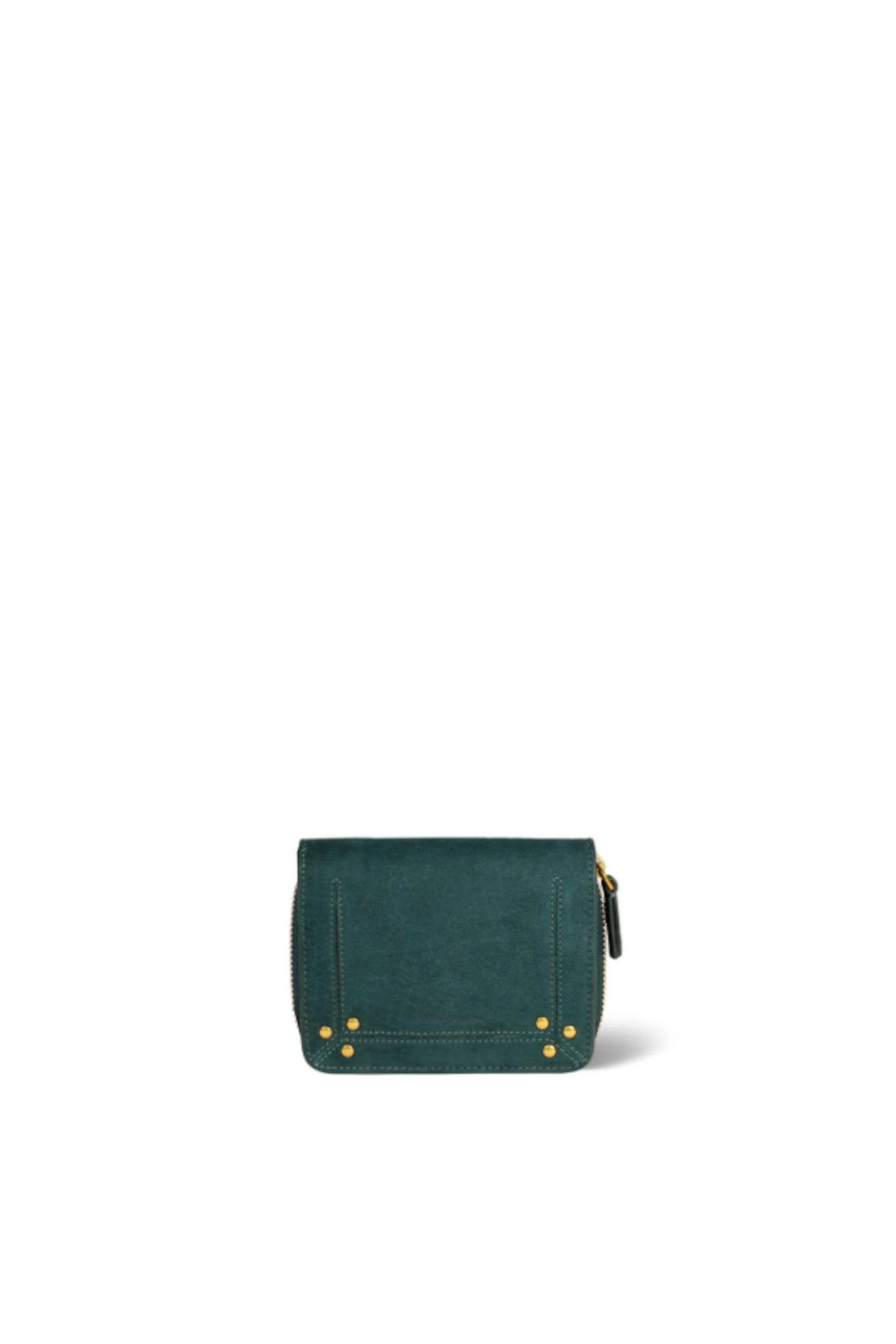 Portefeuille André Imprimé Croco Vert