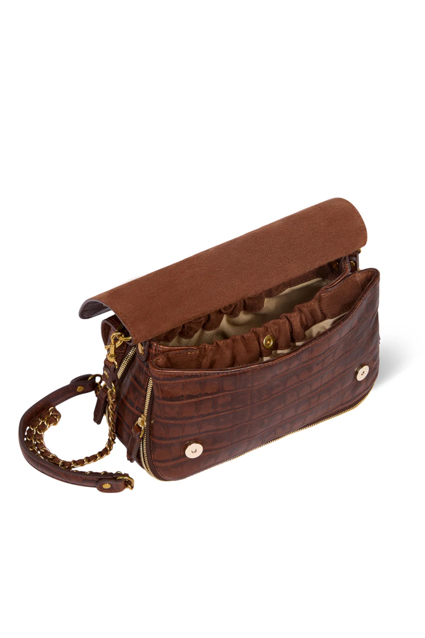Bobi Bag Croco Cigare