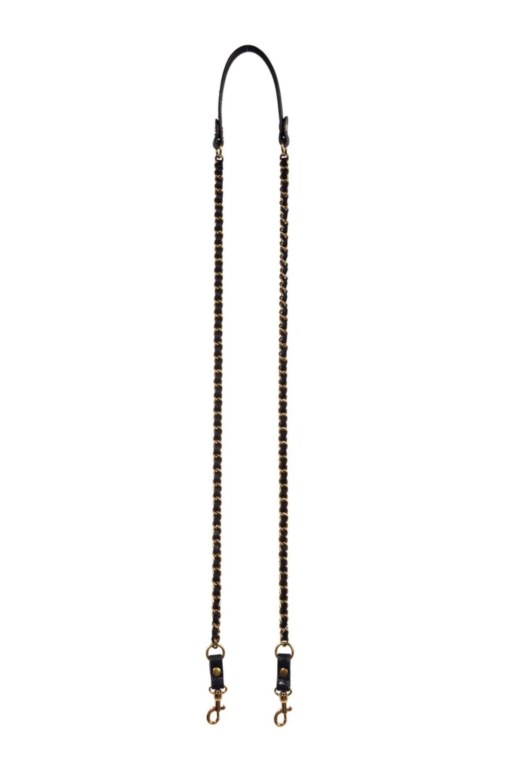 Chain Strap Goatskin Strap Black