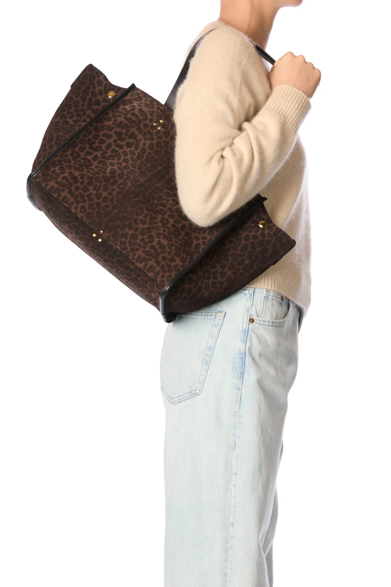 Leon M Bag Printed Natural Leopard