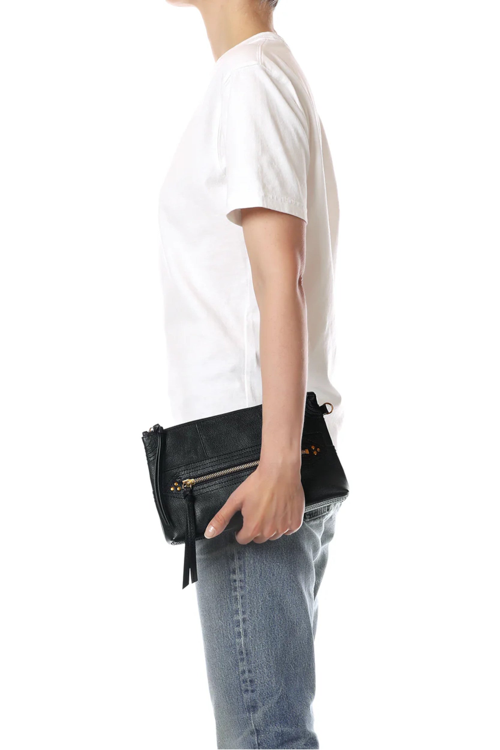 Lucky Clutch L Buffalo Black Brass