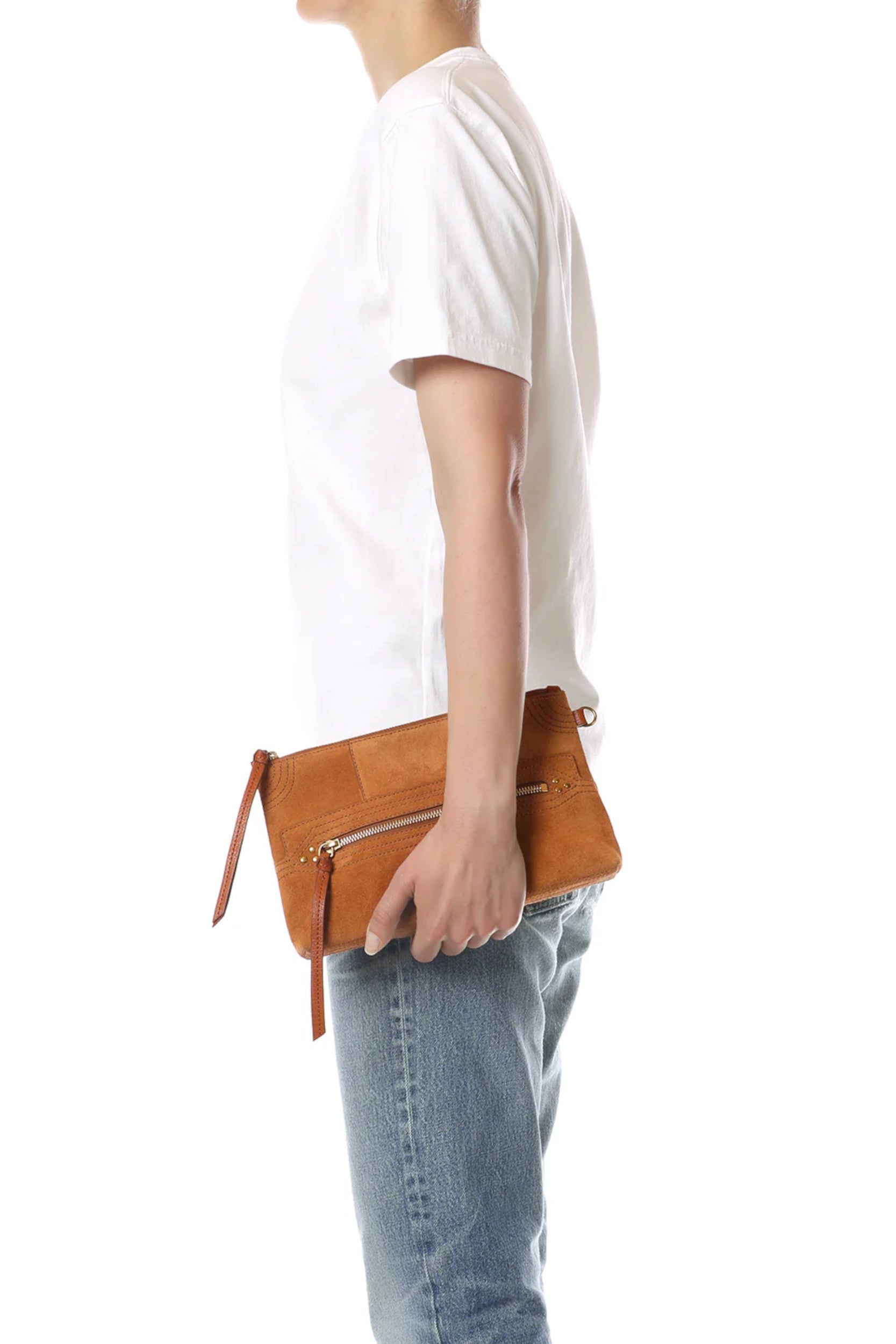 Lucky Clutch L Caramel