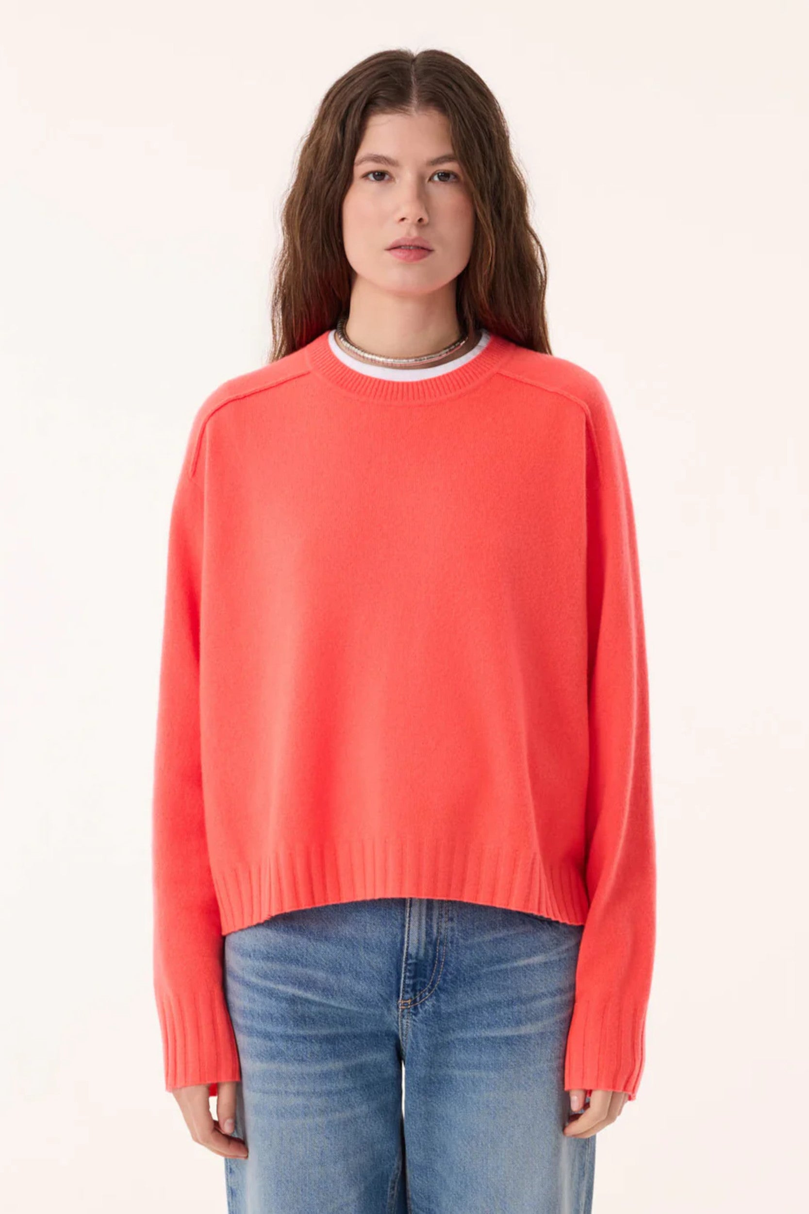 Emilia Sweater Coral Neon