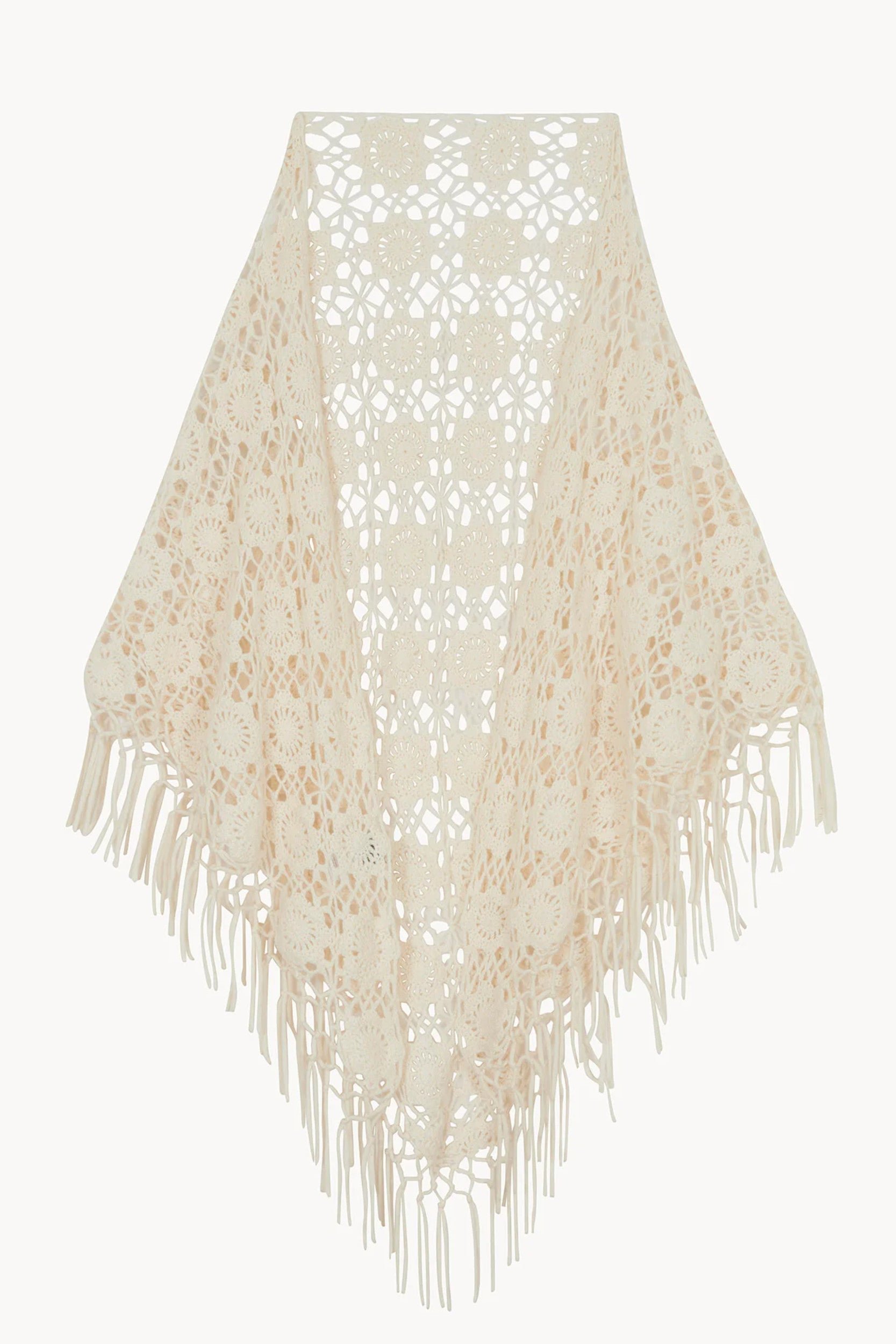 Gypsy Flowers Scarf White