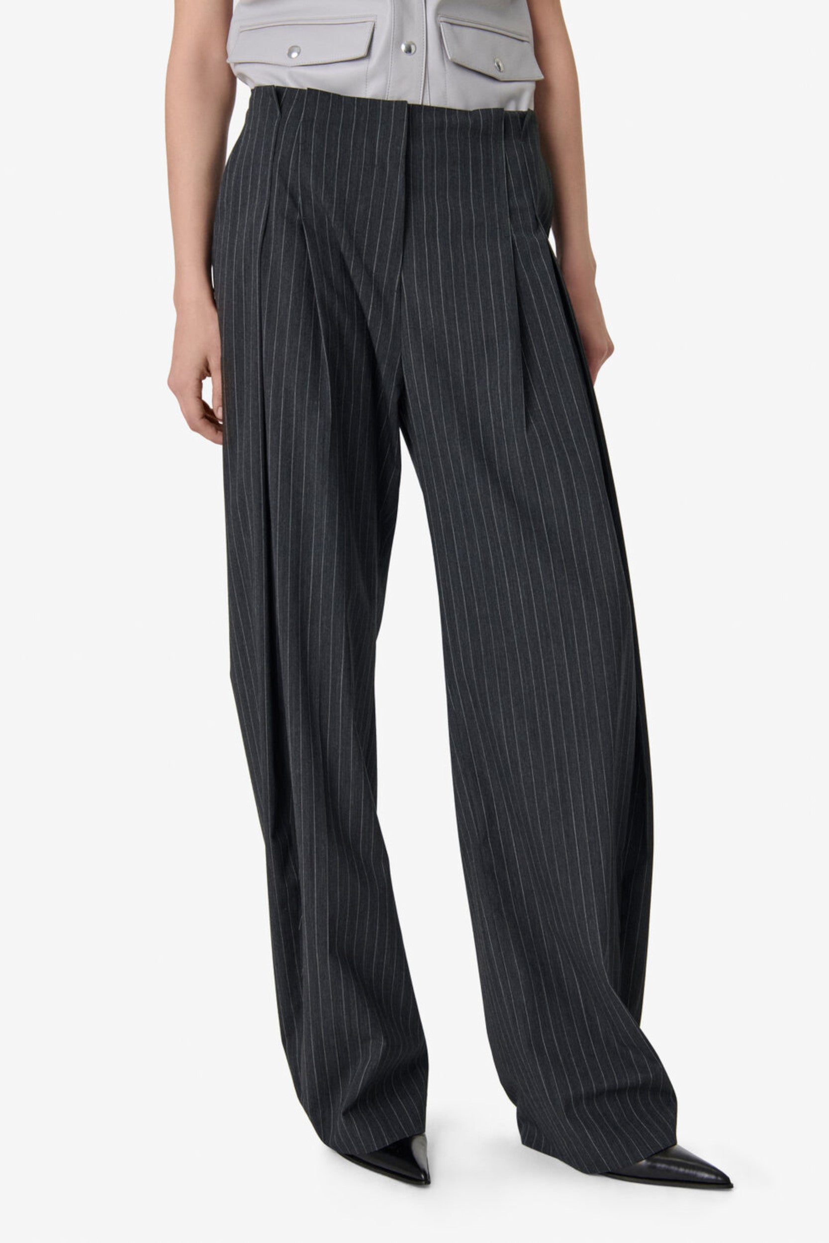 Kalie Pantalon Gris Foncé