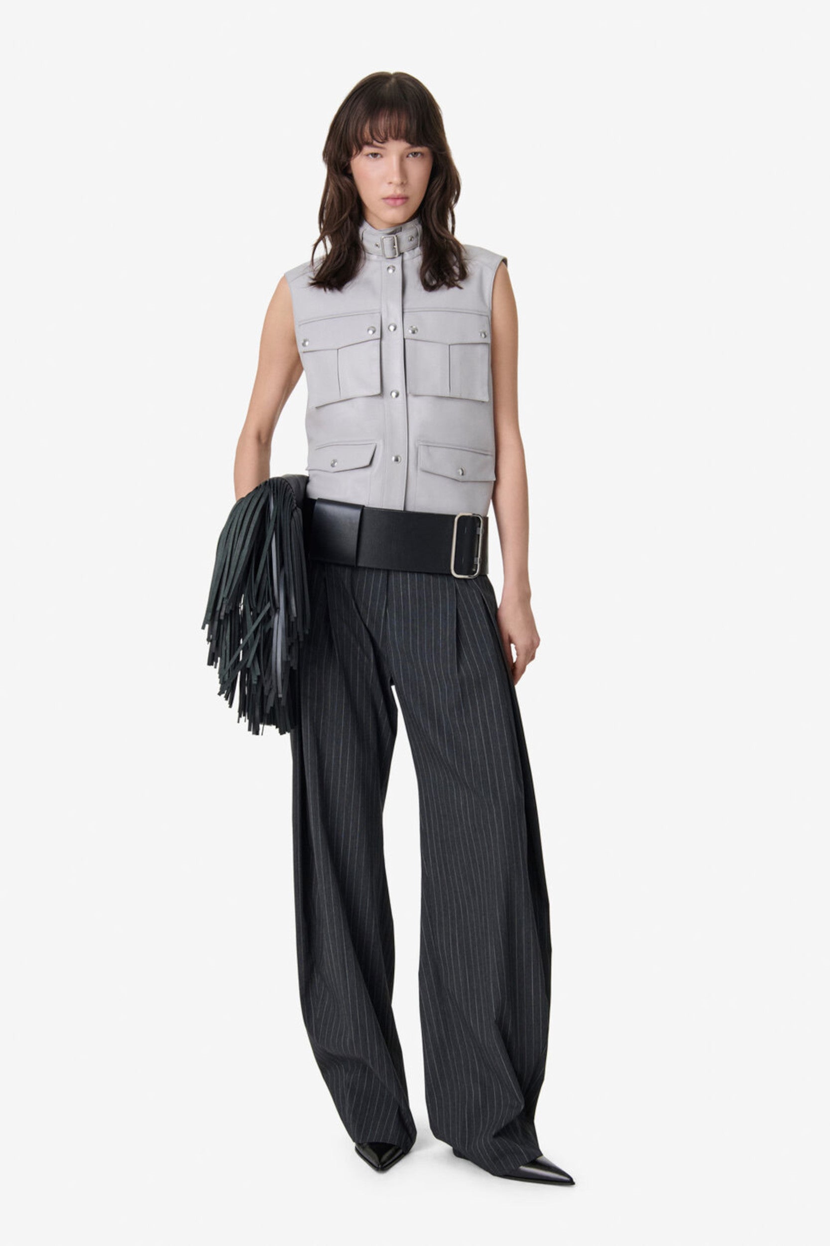 Kalie Pantalon Gris Foncé