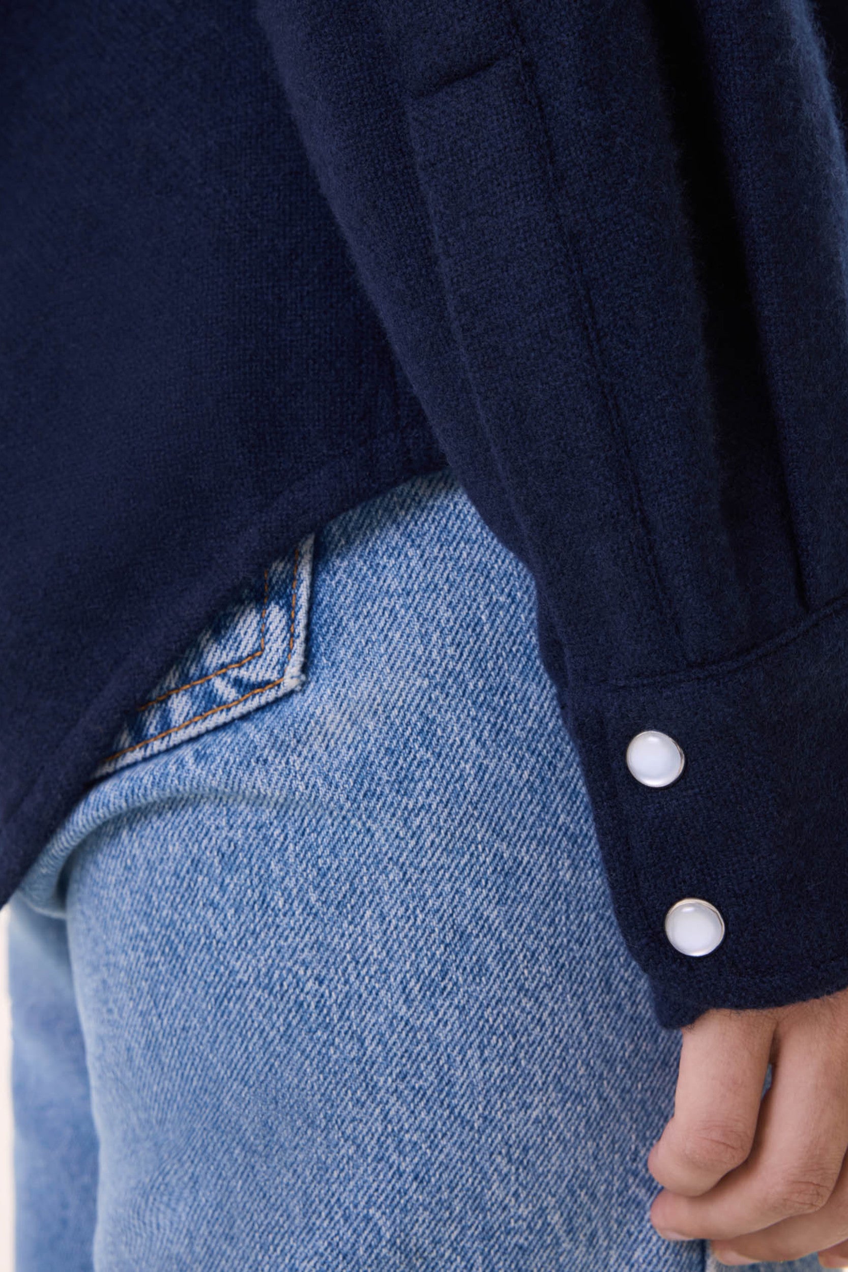 Lumber Plain Shirt Dark Navy