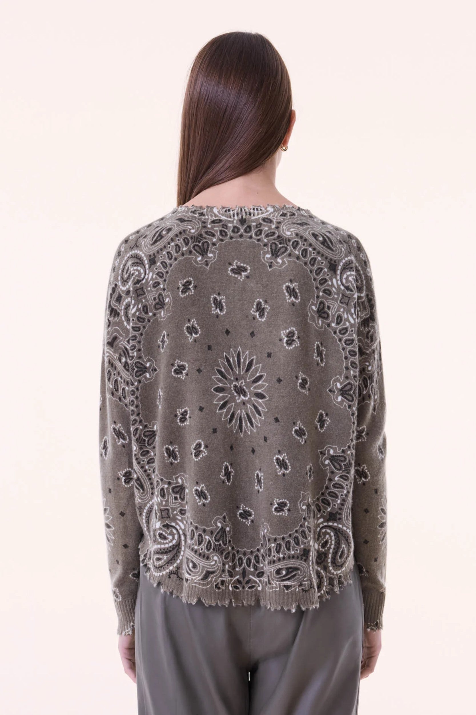 Mela Bandana Bico Sweater Khaki Mottled