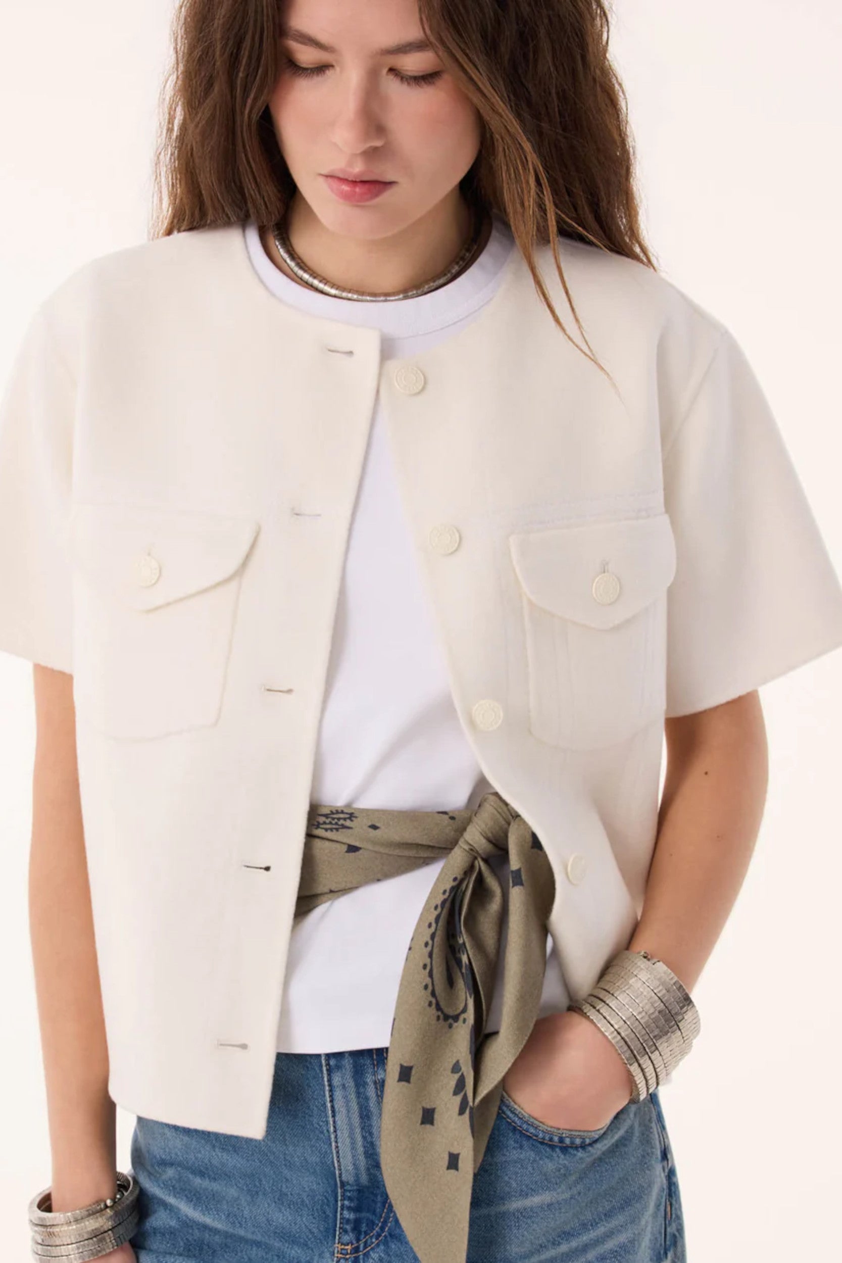 Zafira Jacket White
