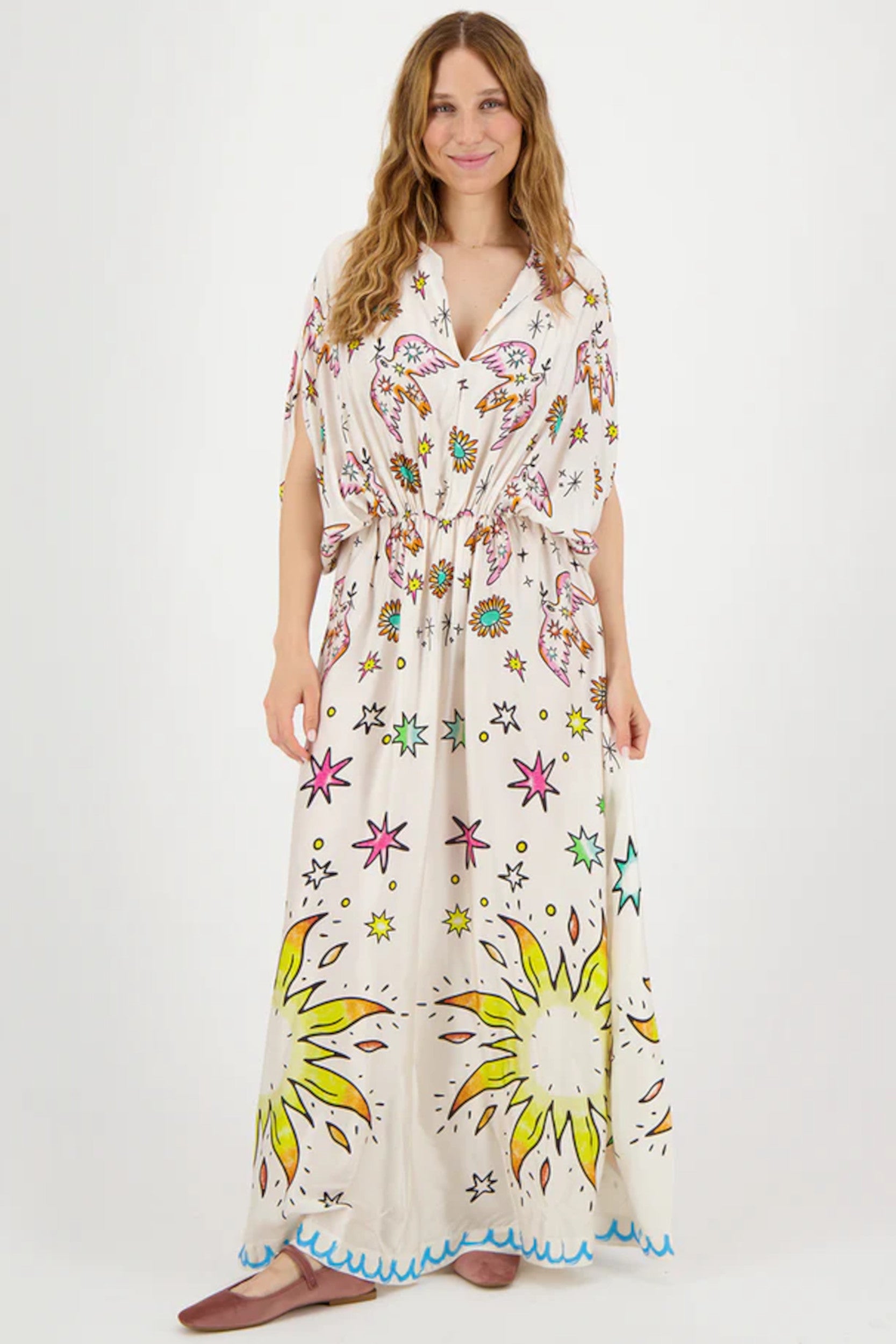 Rose Kaftan Dress Enlightment