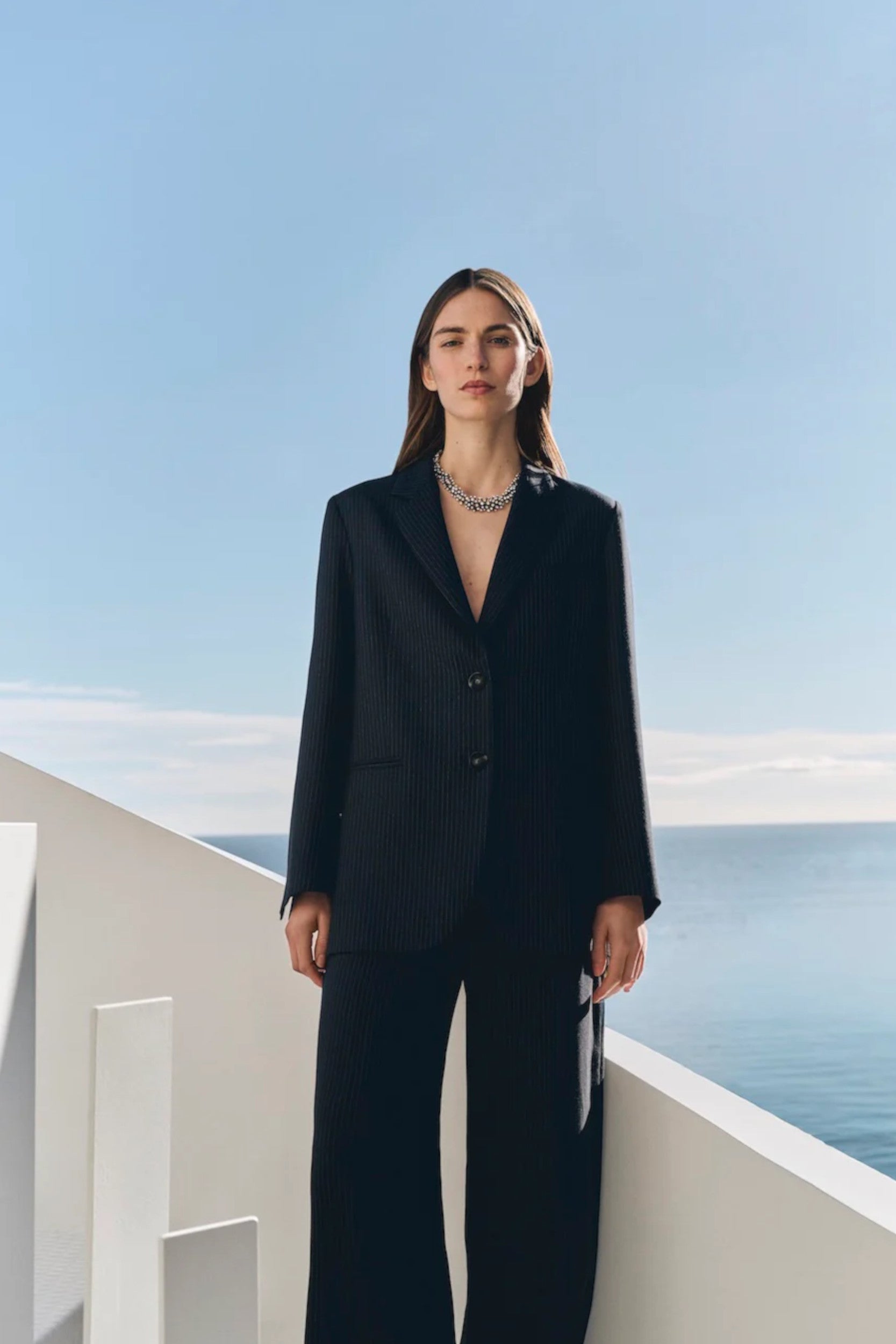 Chase Jacket Navy Stripes