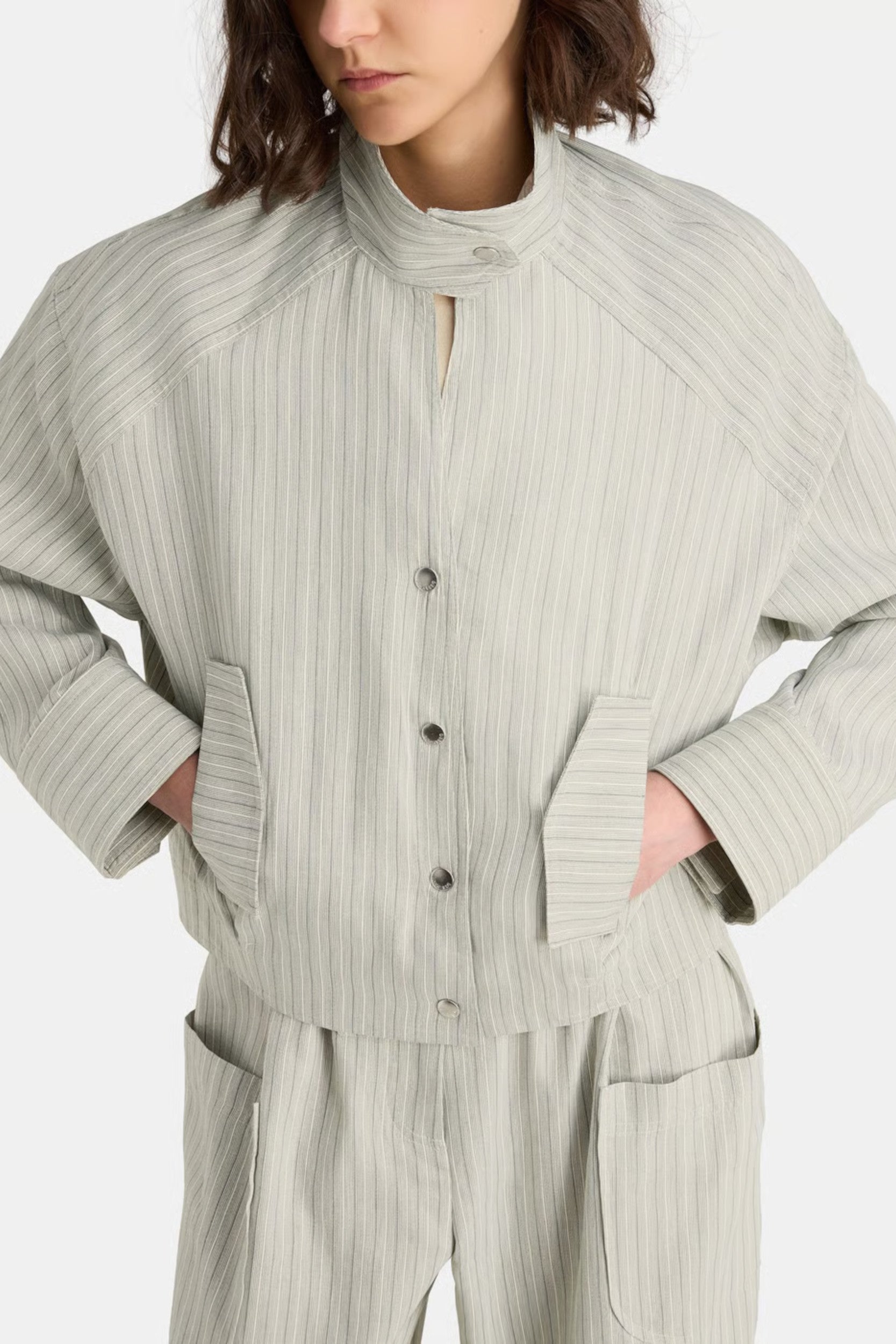 Lewis Jacket Green Stripes