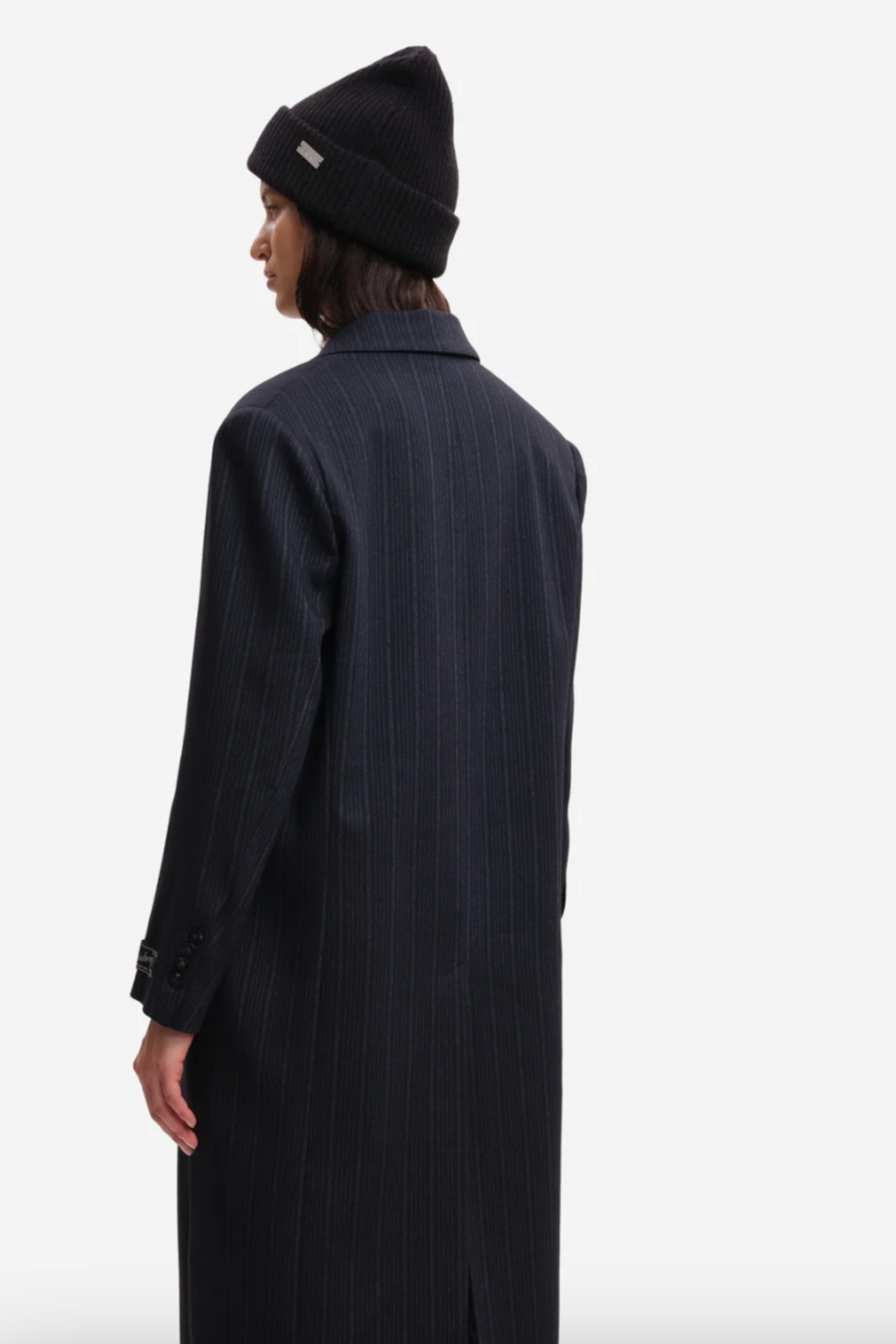 Tom Coat Navy Stripes