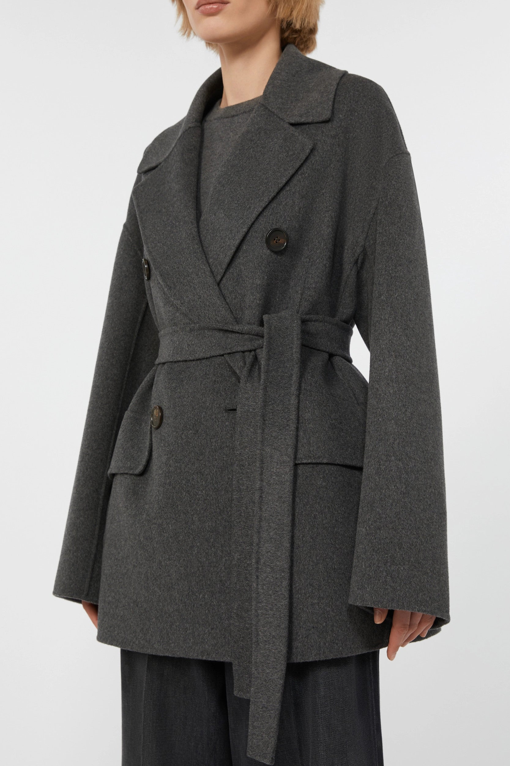 Ornella Coat Dark Grey