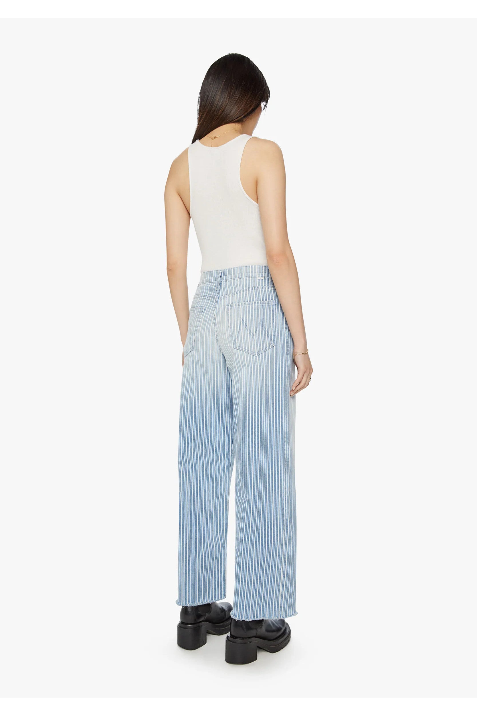 High Waisted Spinner Zip Skimp Pant Lined Up