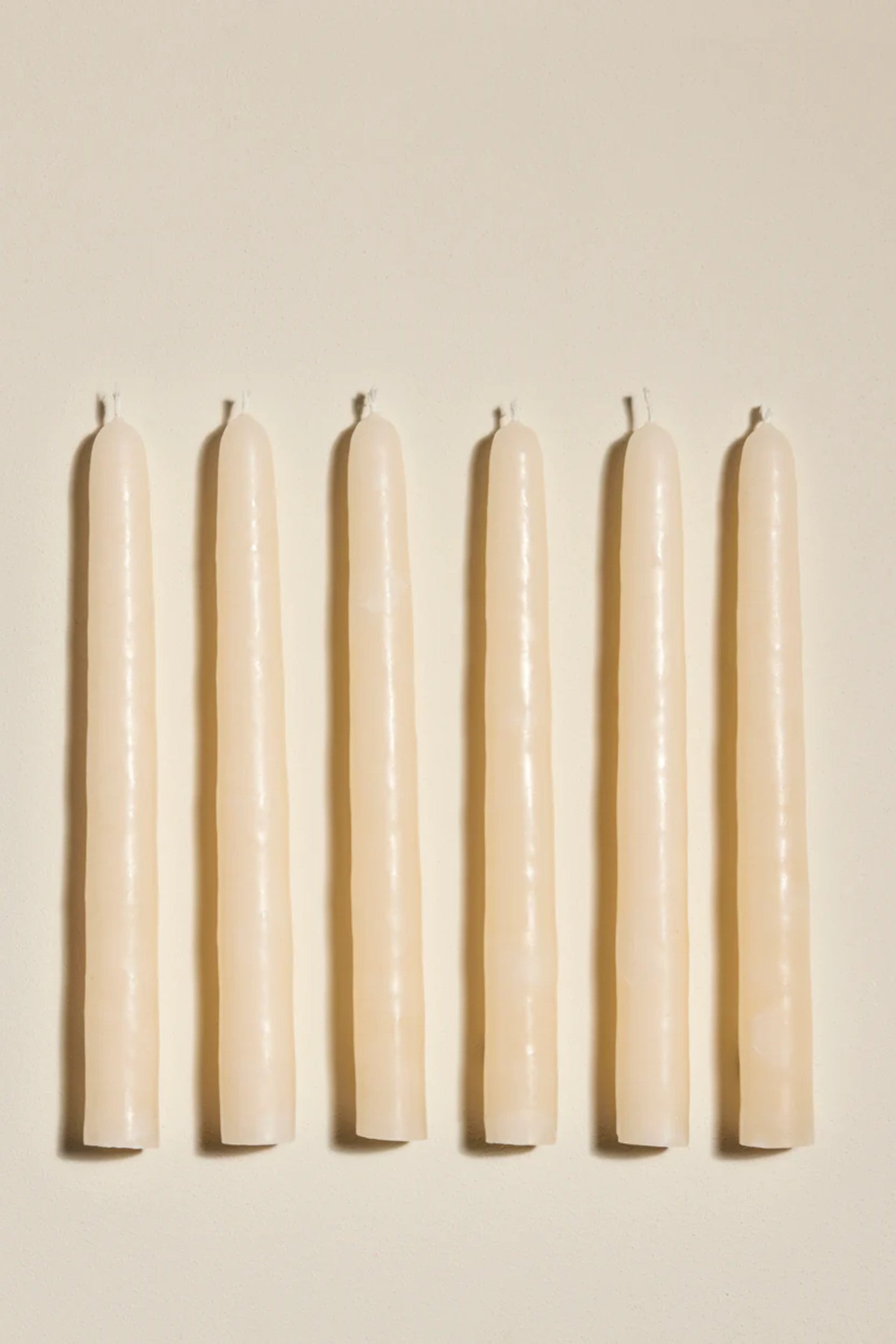Candles x6 Ecru