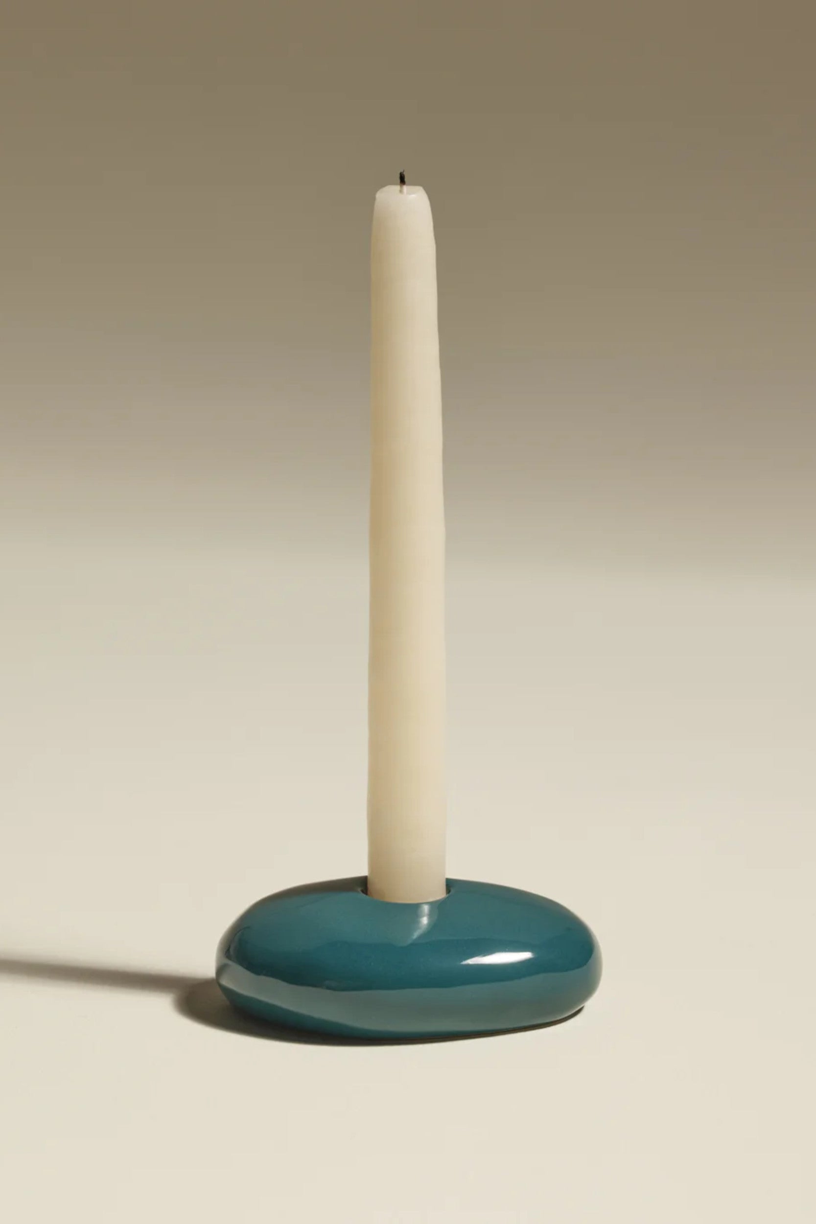 Stone Candlestick Blue Sarah
