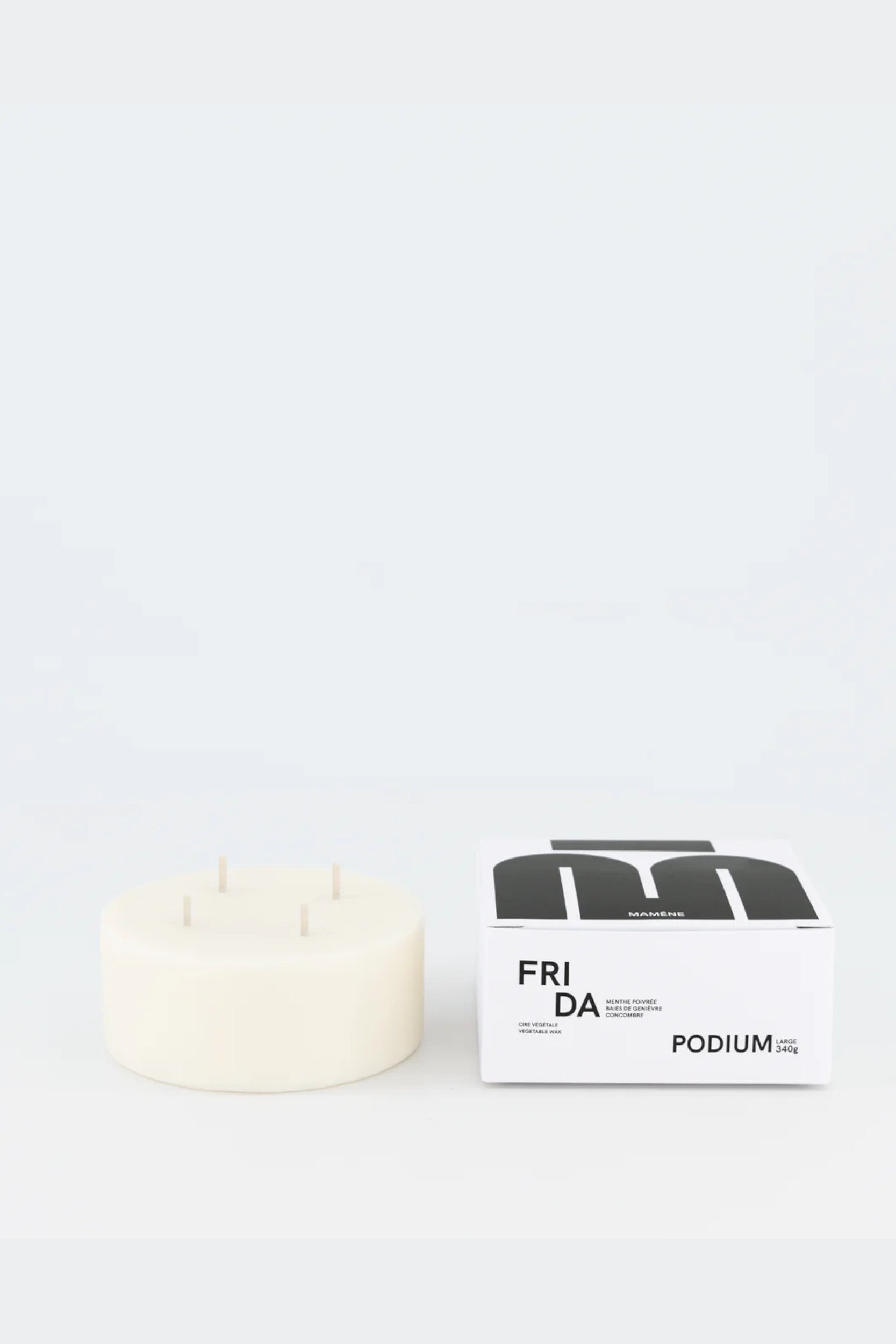 Recharge Podium Large 340G Frida Candle White