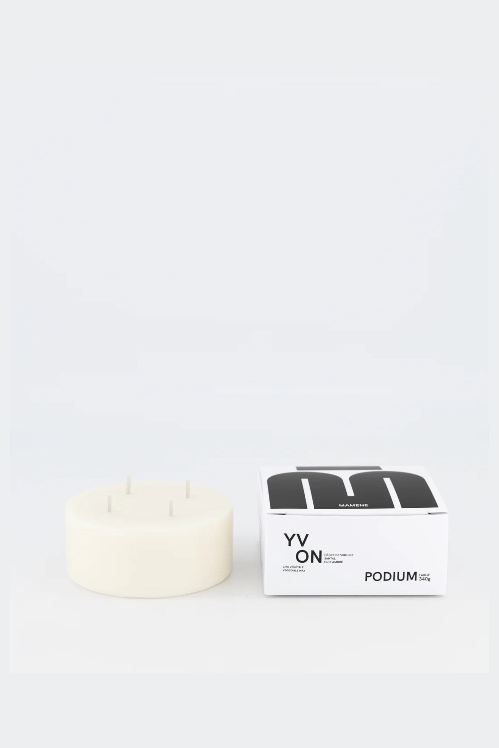Recharge Podium Large 340G Yvon Candle White